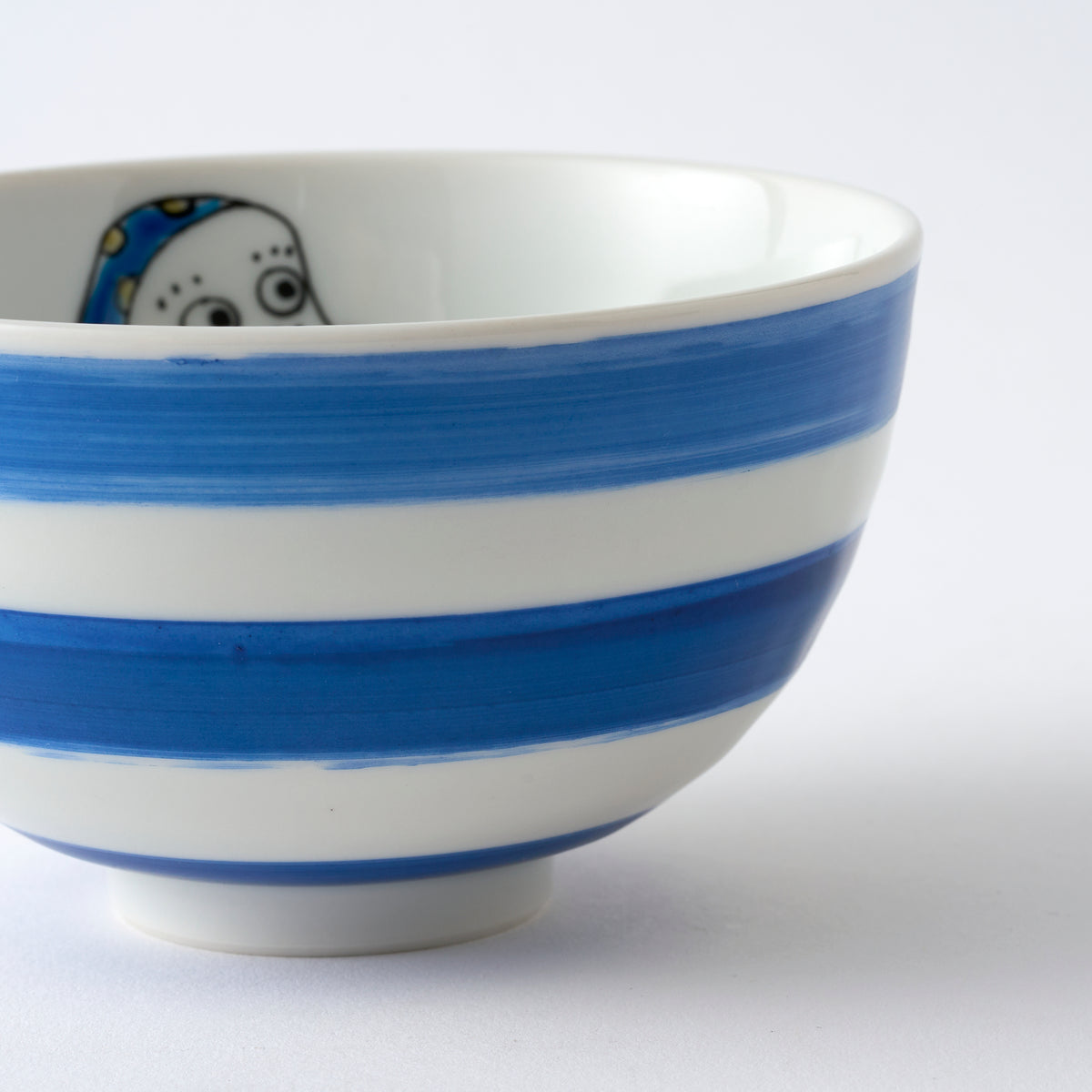 Okame and Hyottoko Rice Bowl Pair