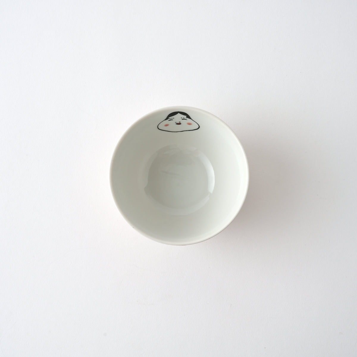 Okame and Hyottoko Rice Bowl Pair