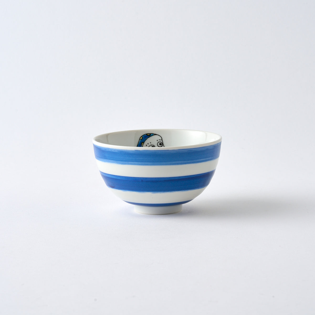 Okame and Hyottoko Rice Bowl Pair
