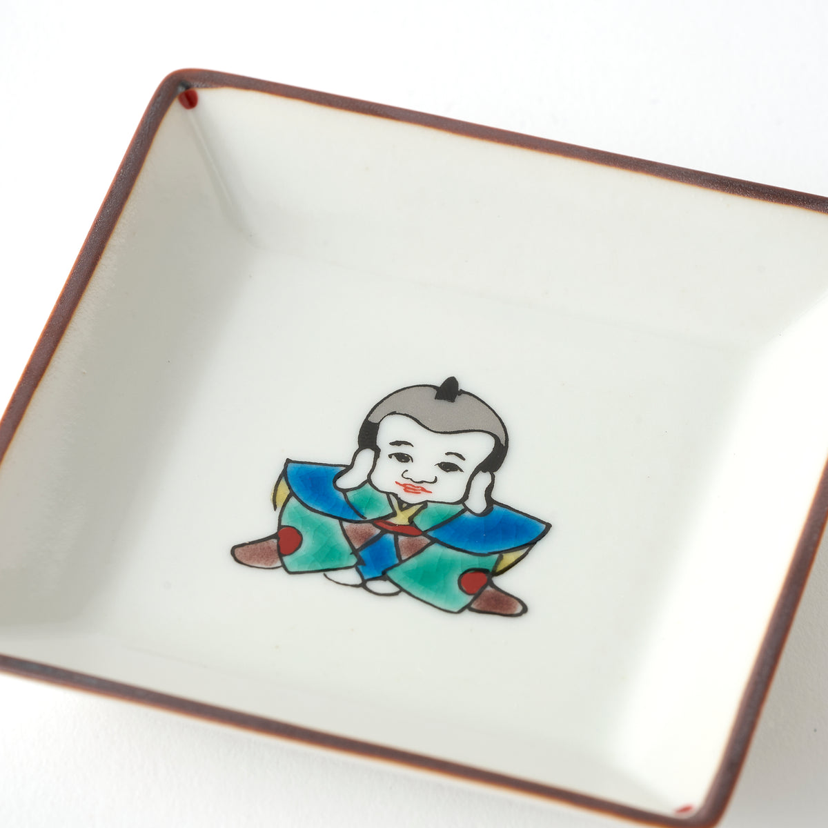 Lucky Faces Square Sauce Plate