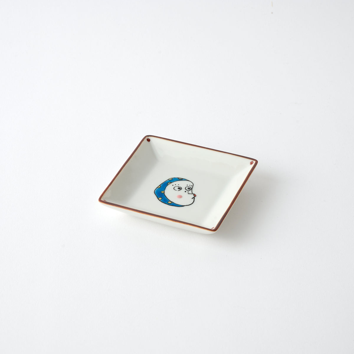 Lucky Faces Square Sauce Plate