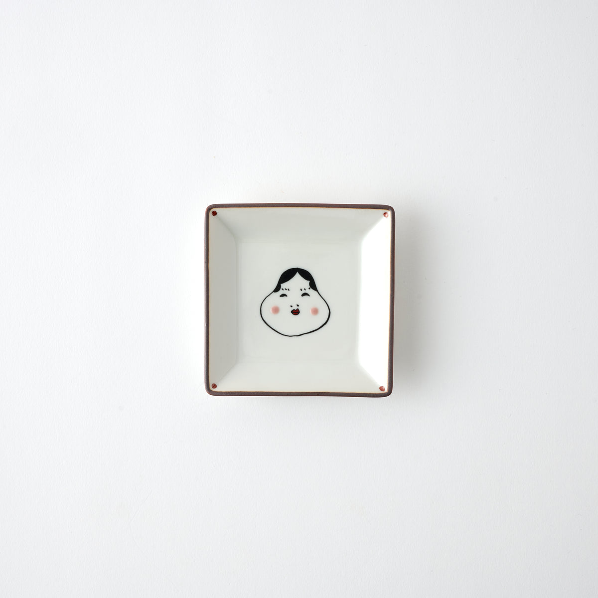 Lucky Faces Square Sauce Plate