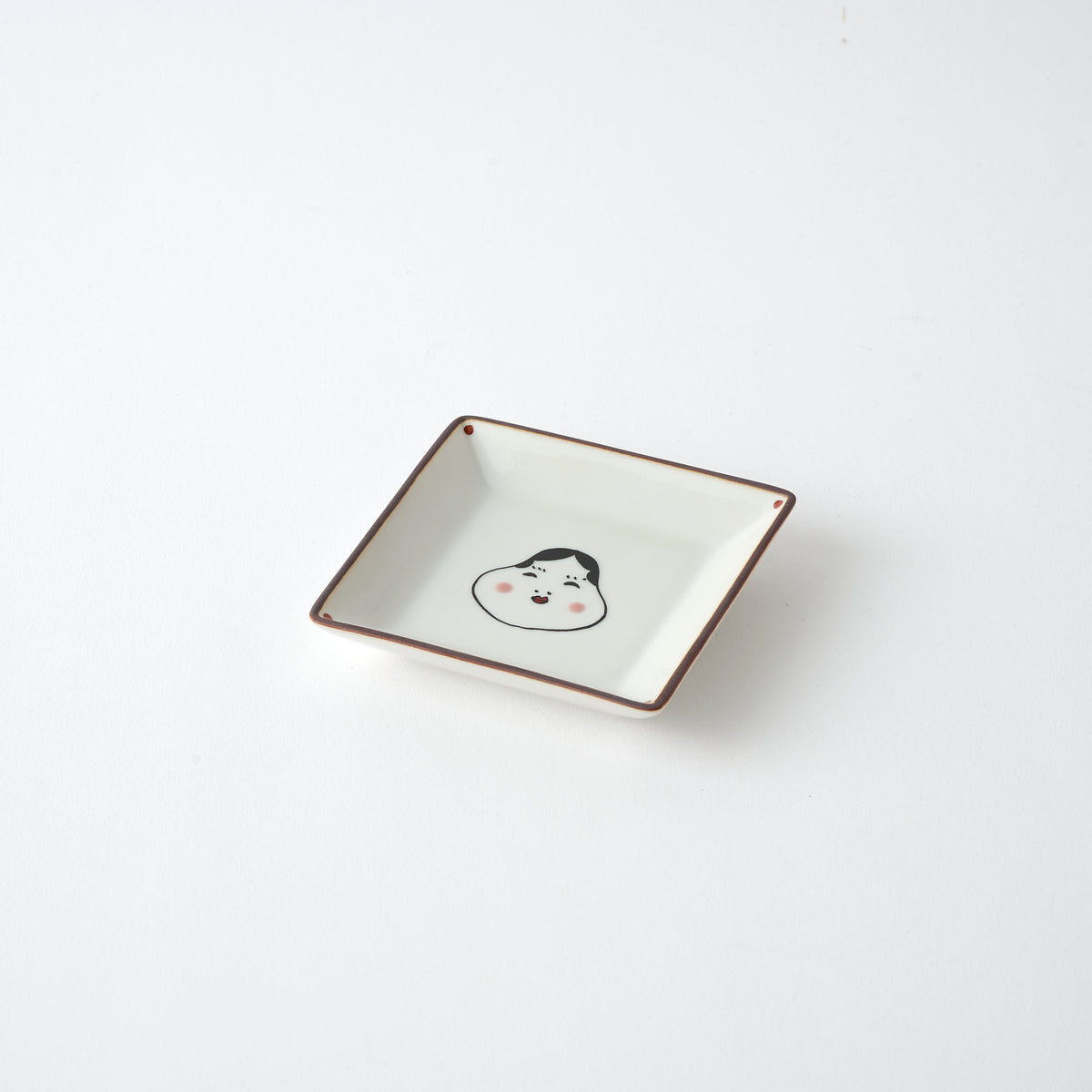 Lucky Faces Square Sauce Plate