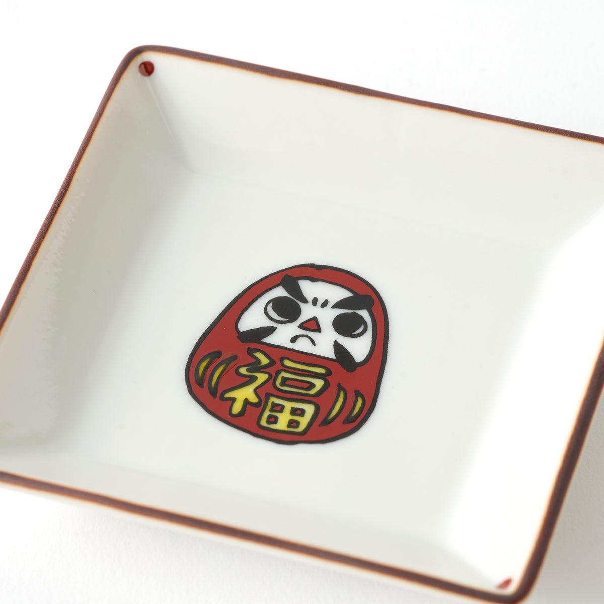 Lucky Faces Square Sauce Plate