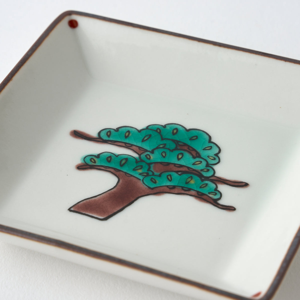 Lucky Motifs Square Sauce Plate