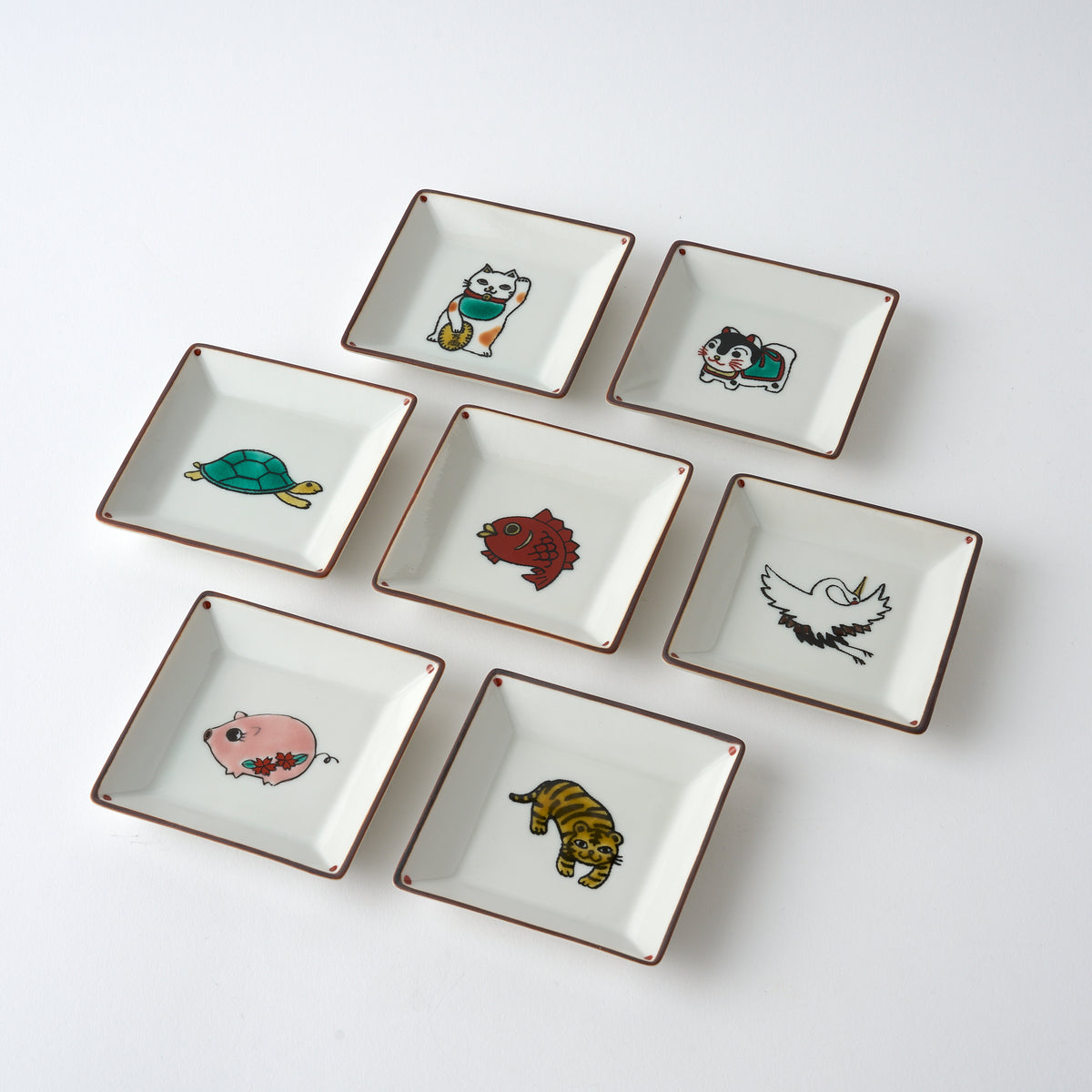 Lucky Animals Square Sauce Plate