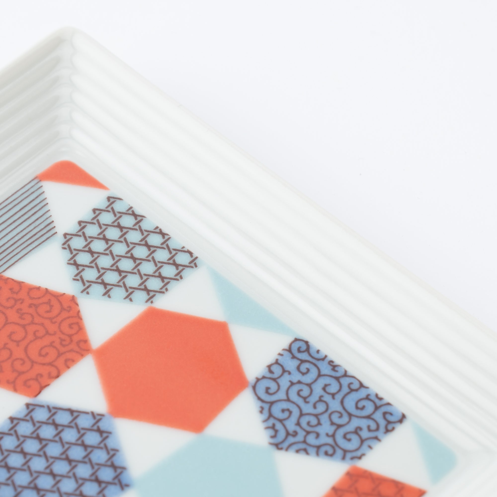 Geometric Patchwork Side Plate 5.5 in