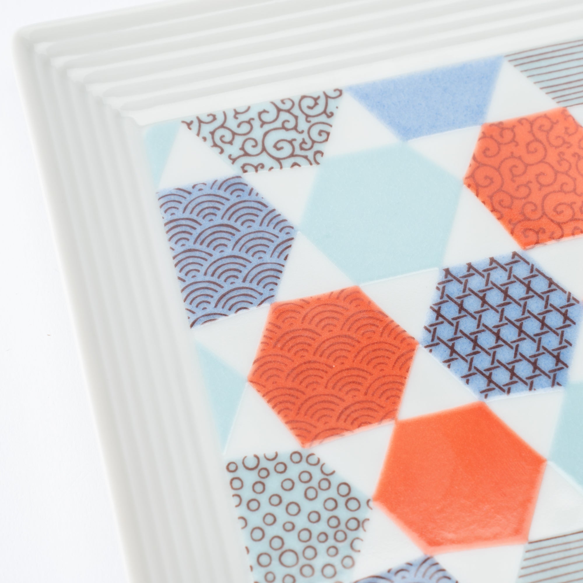 Geometric Patchwork Side Plate 5.5 in