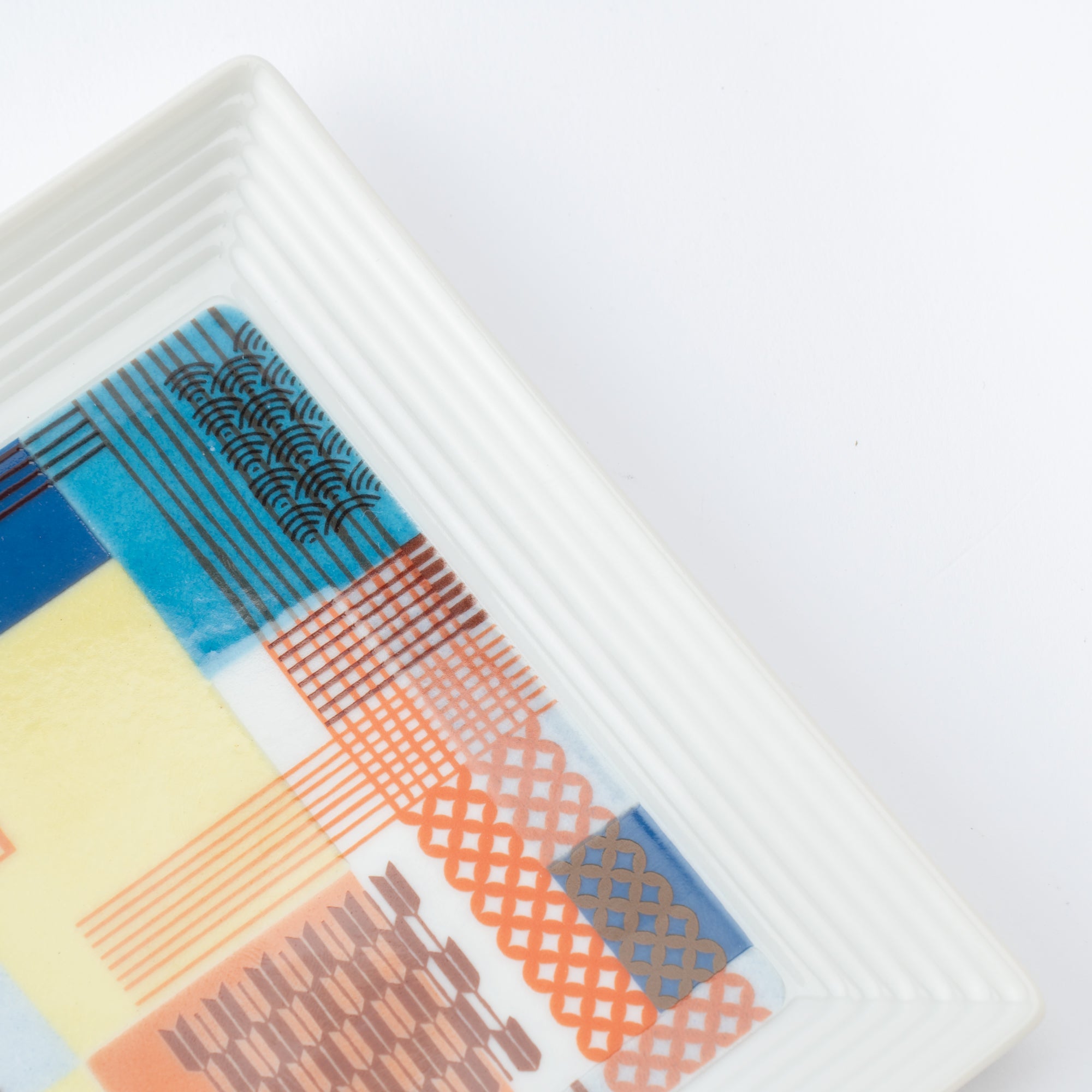 Geometric Patchwork Side Plate 5.5 in