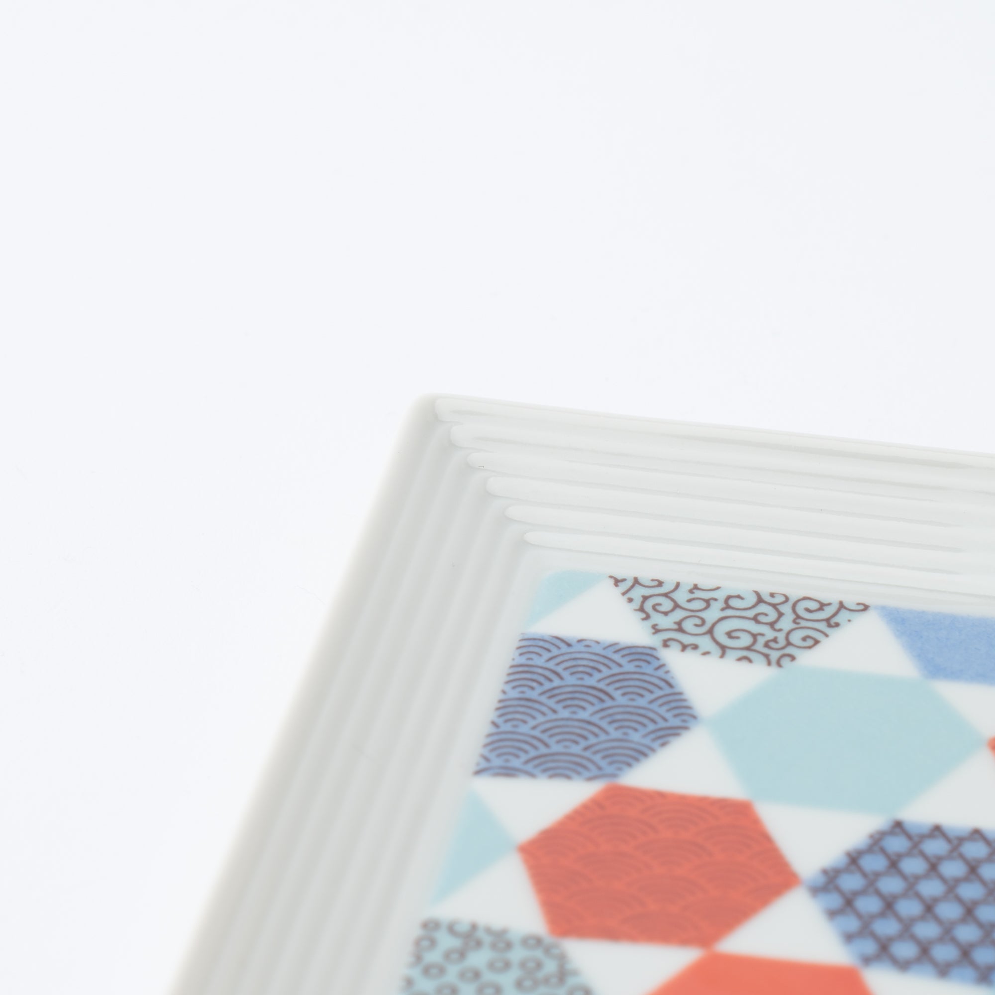 Geometric Patchwork Side Plate 5.5 in