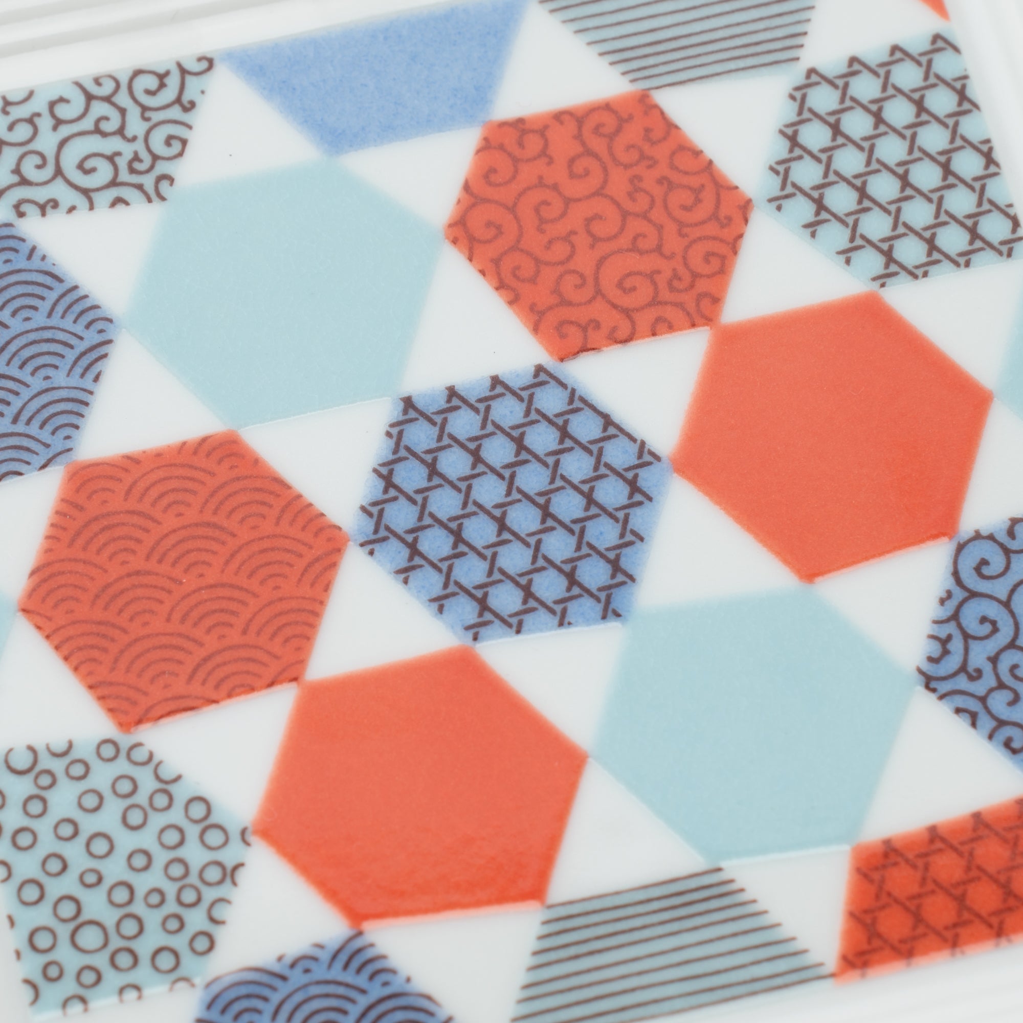 Geometric Patchwork Side Plate 5.5 in