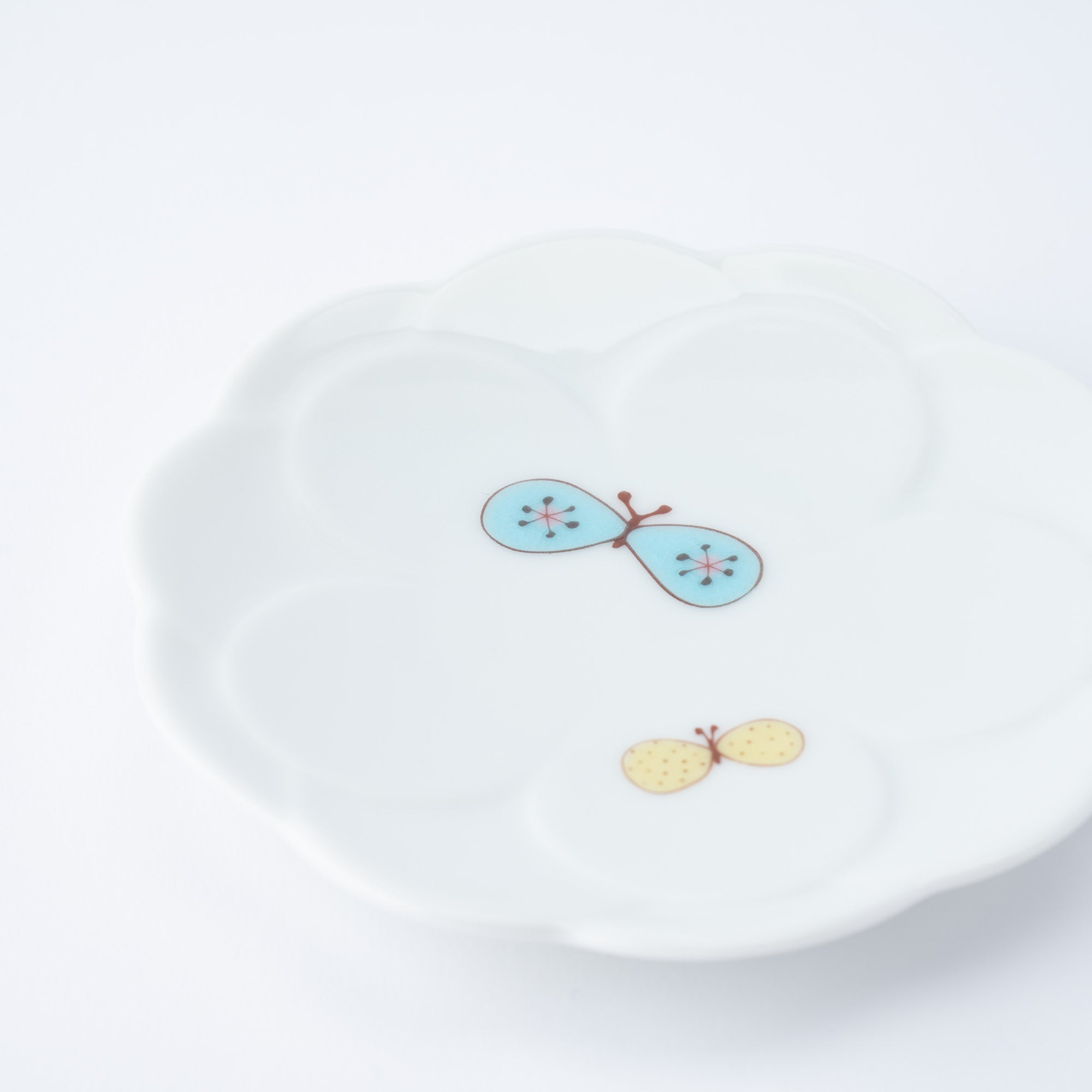 Butterfly & Flower Sauce Plate Set