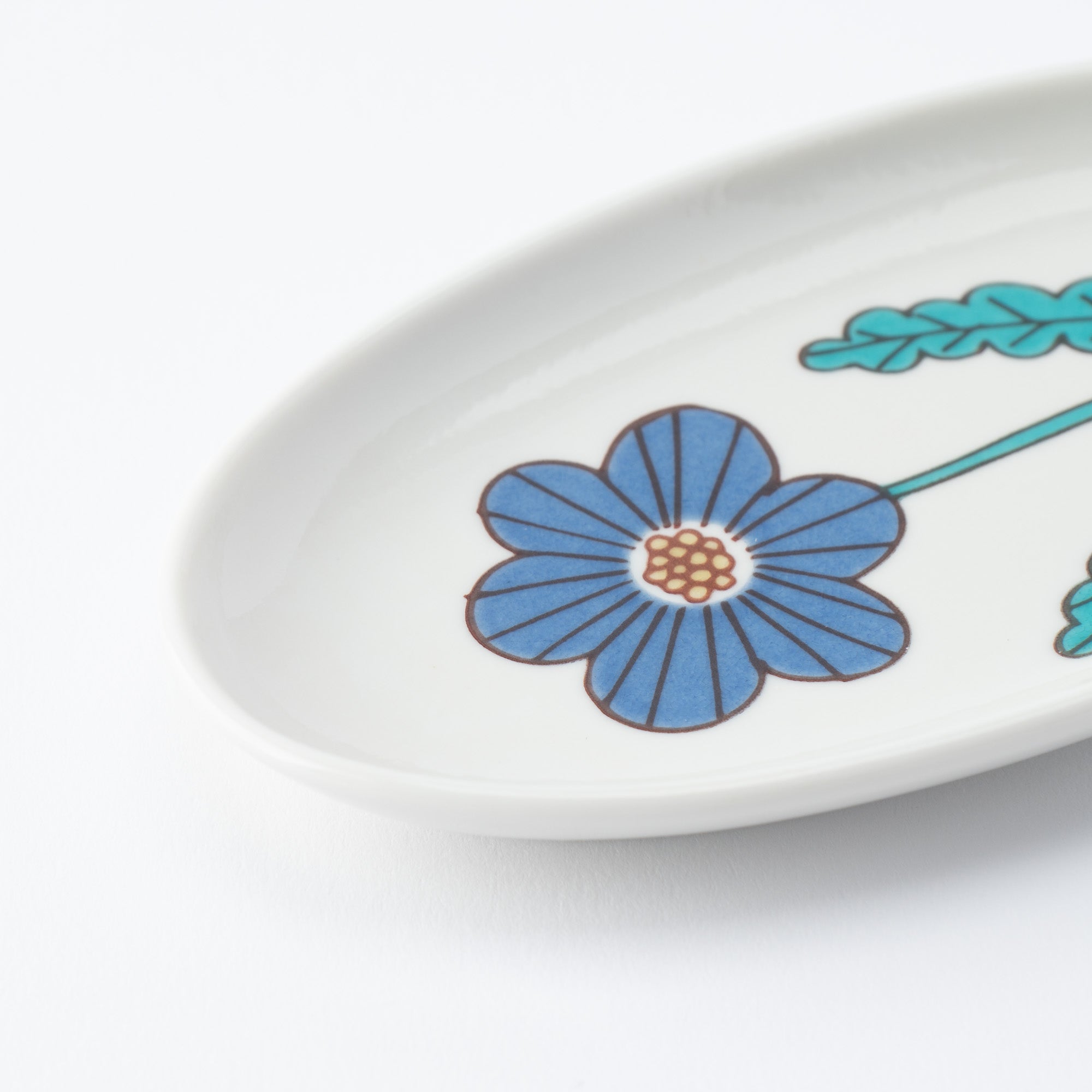 Single Bloom Oval Side Plate