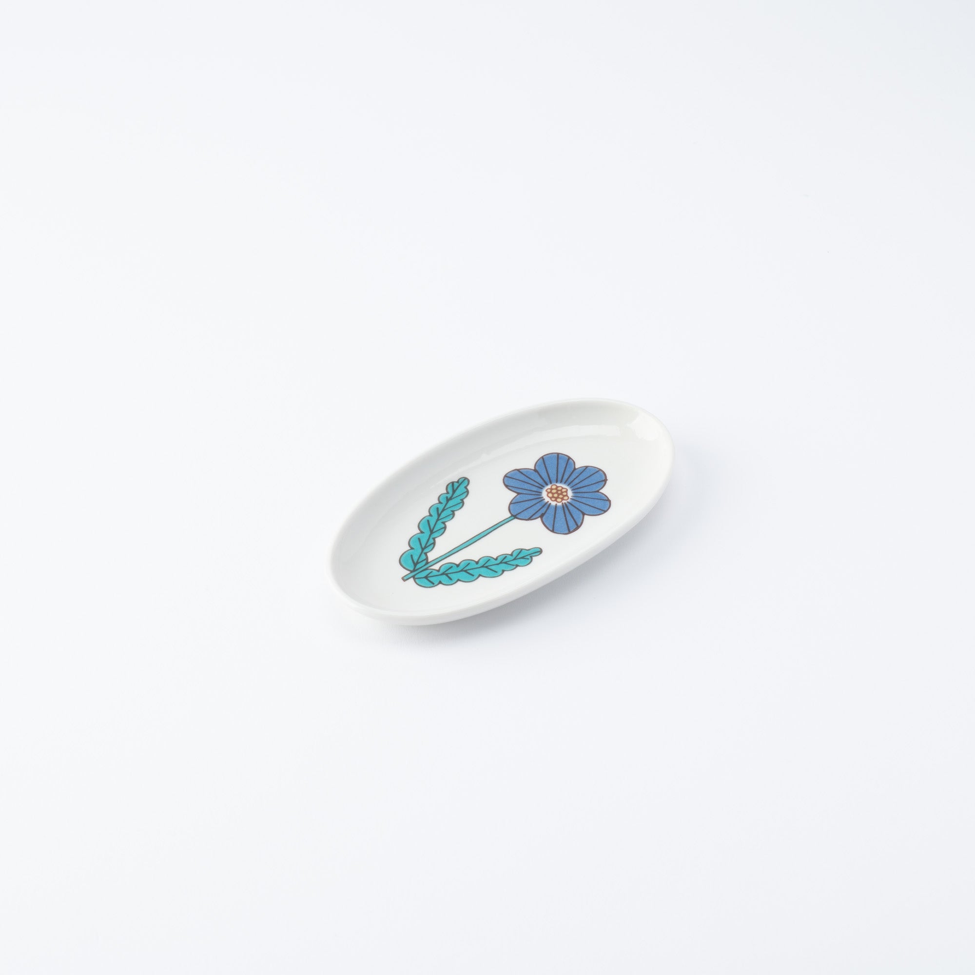 Single Bloom Oval Side Plate
