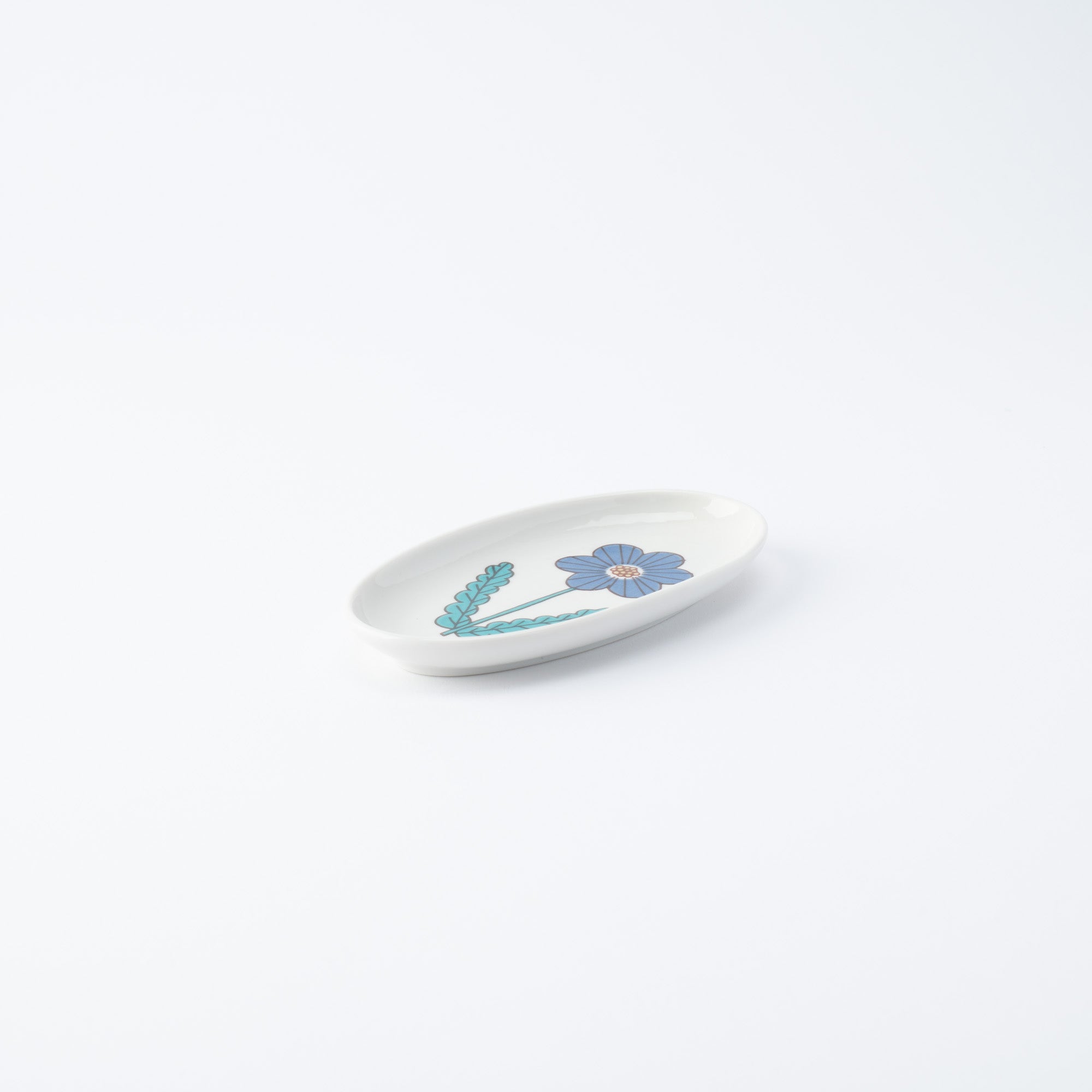 Single Bloom Oval Side Plate