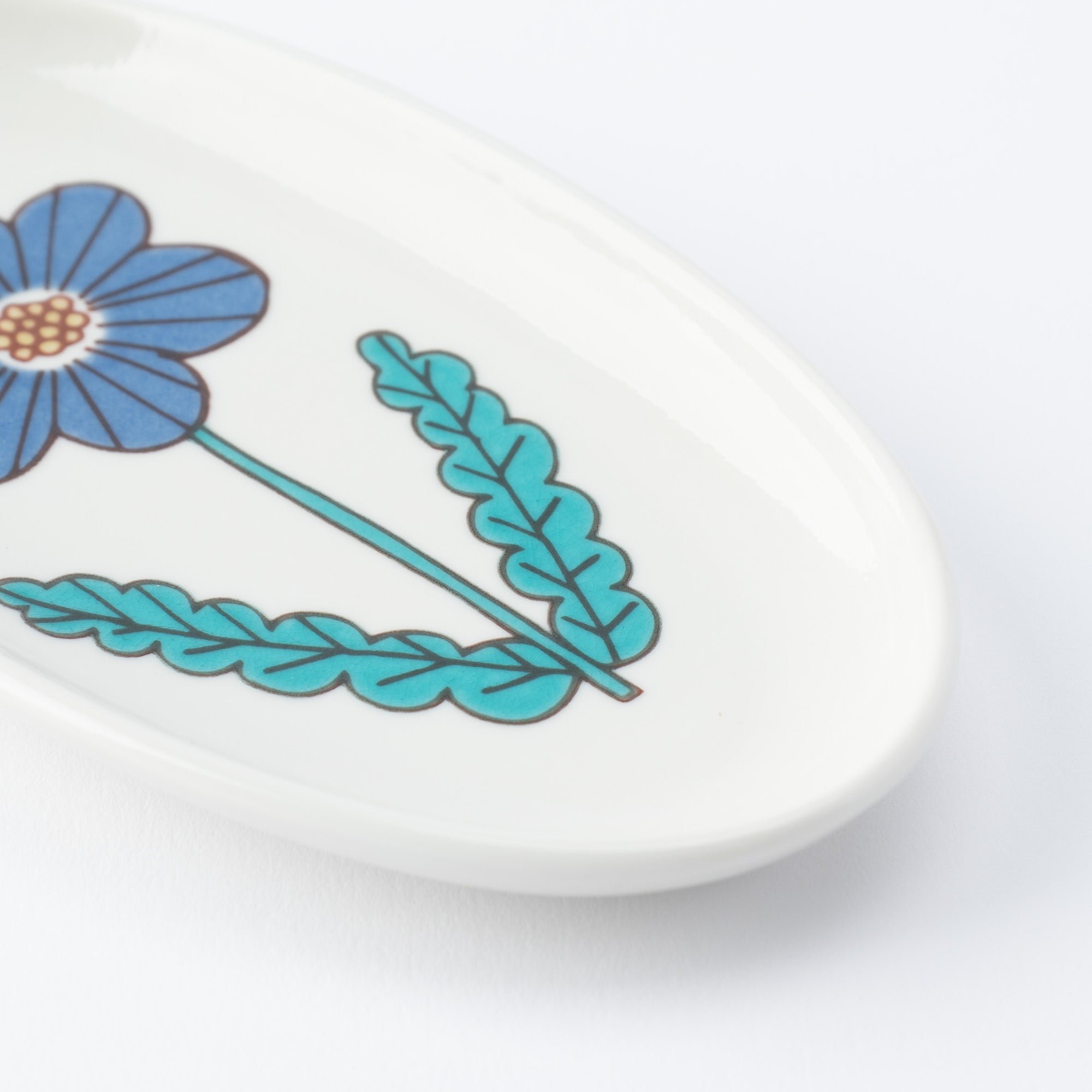 Single Bloom Oval Side Plate