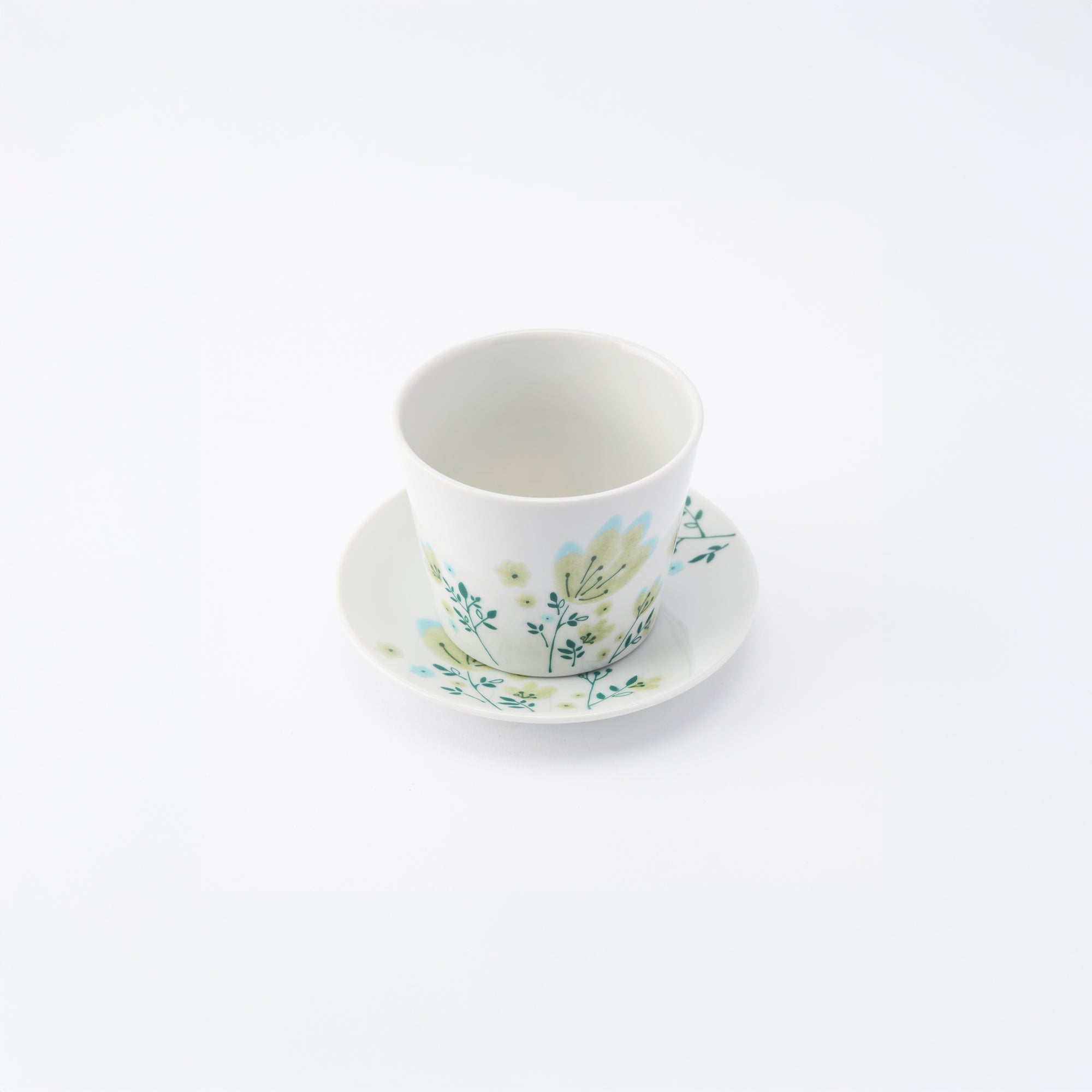 Spring Flowers Japanese Cup & Saucer