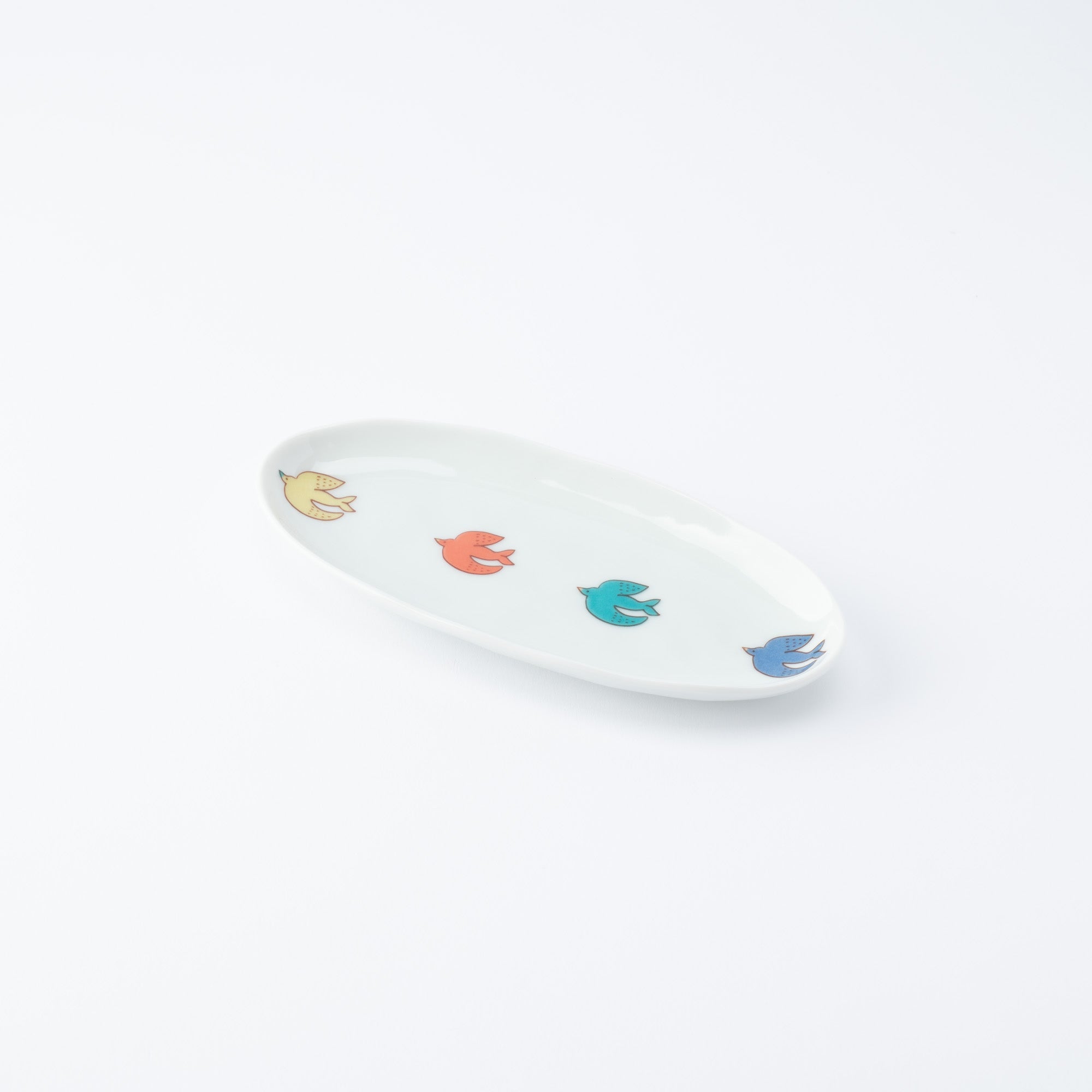 Playful Pattern Oval Side Plate