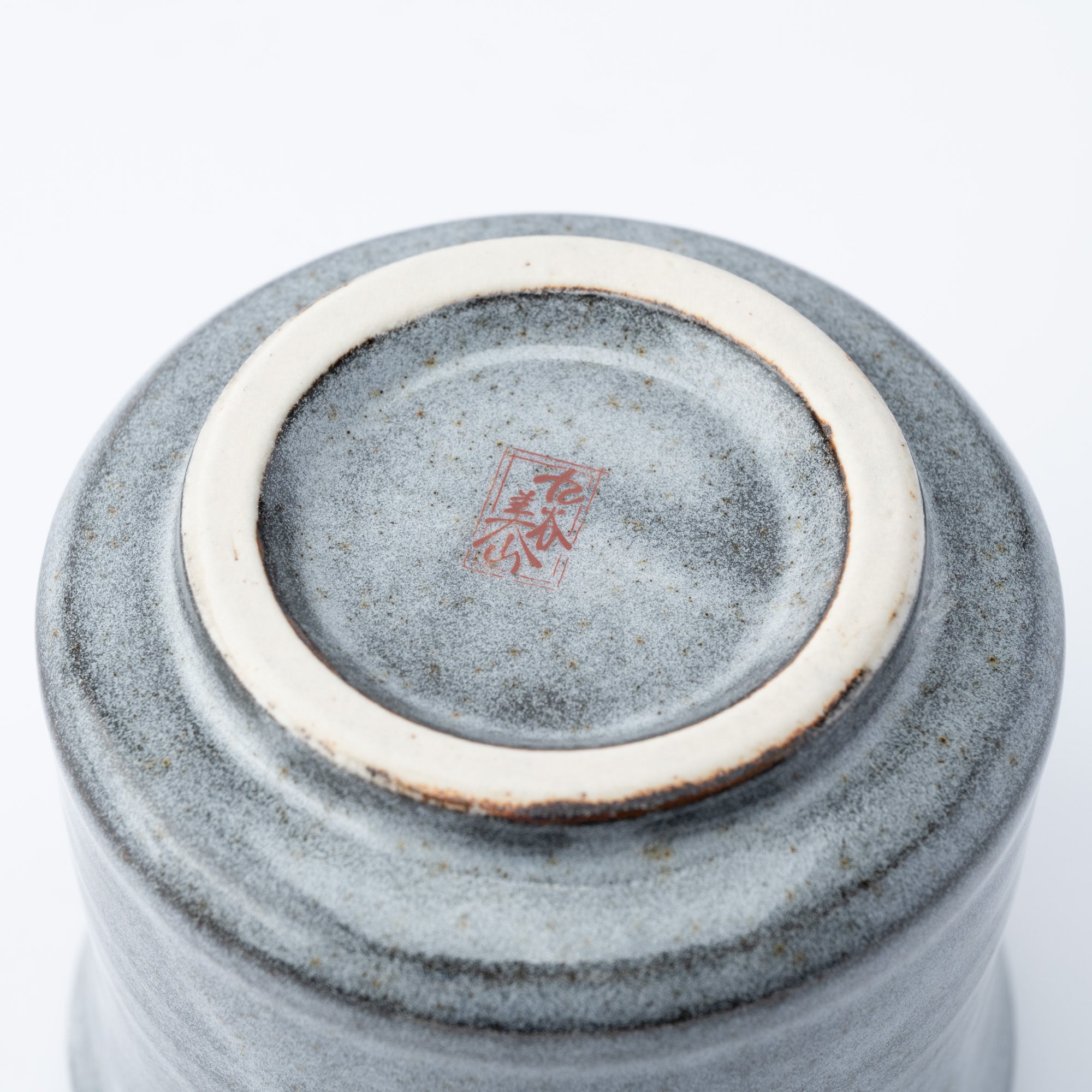 Gray Wave Yunomi Japanese Teacup