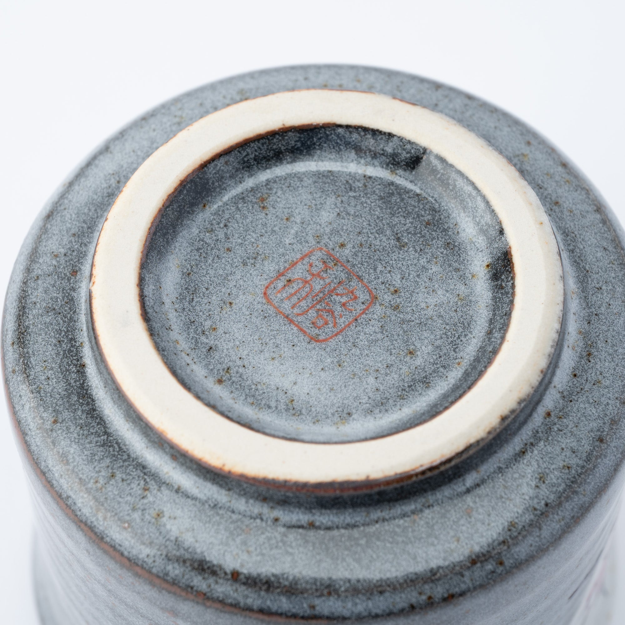 Gray Wave Yunomi Japanese Teacup