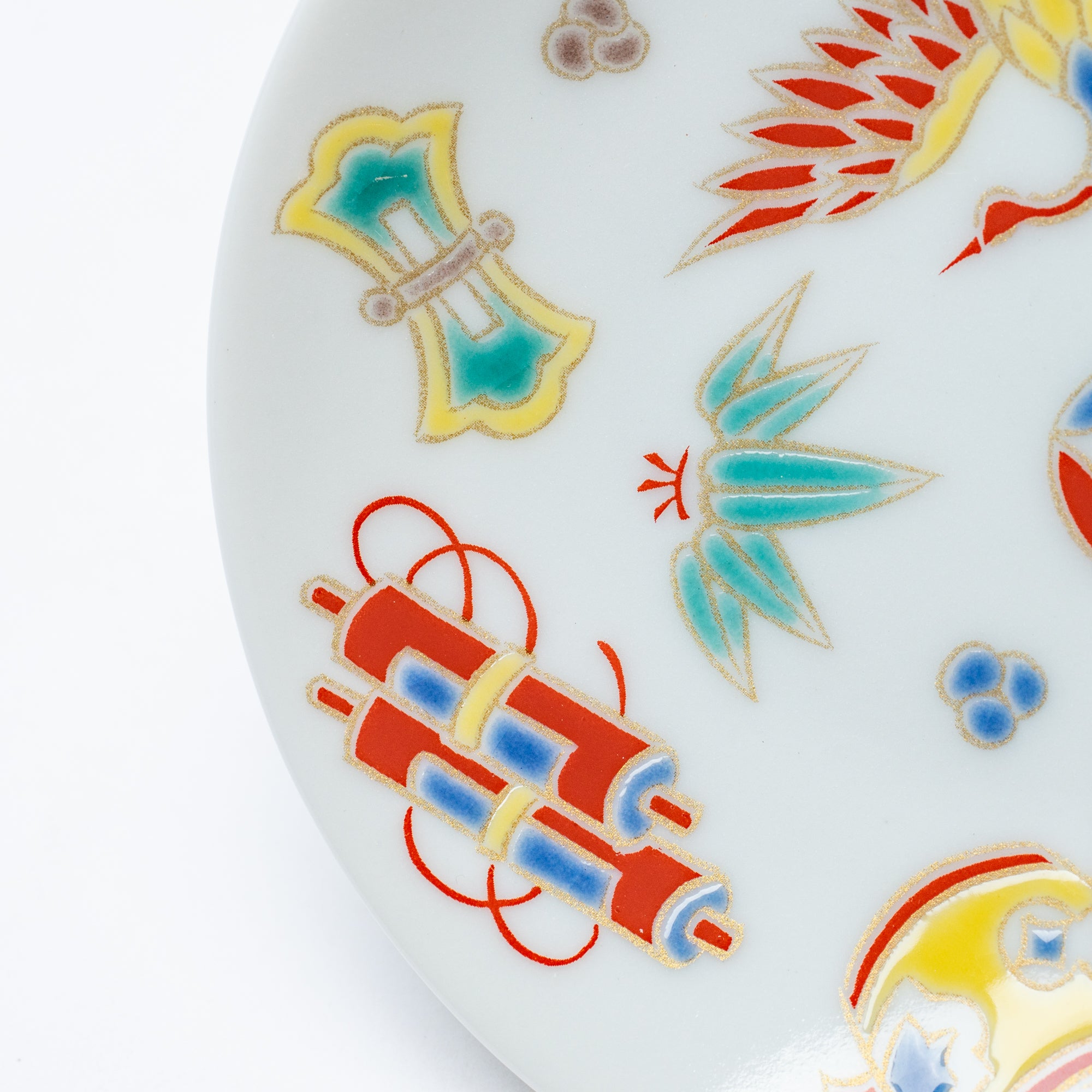 Auspicious Art Sauce Plate - JAPAN KUTANI SHOP