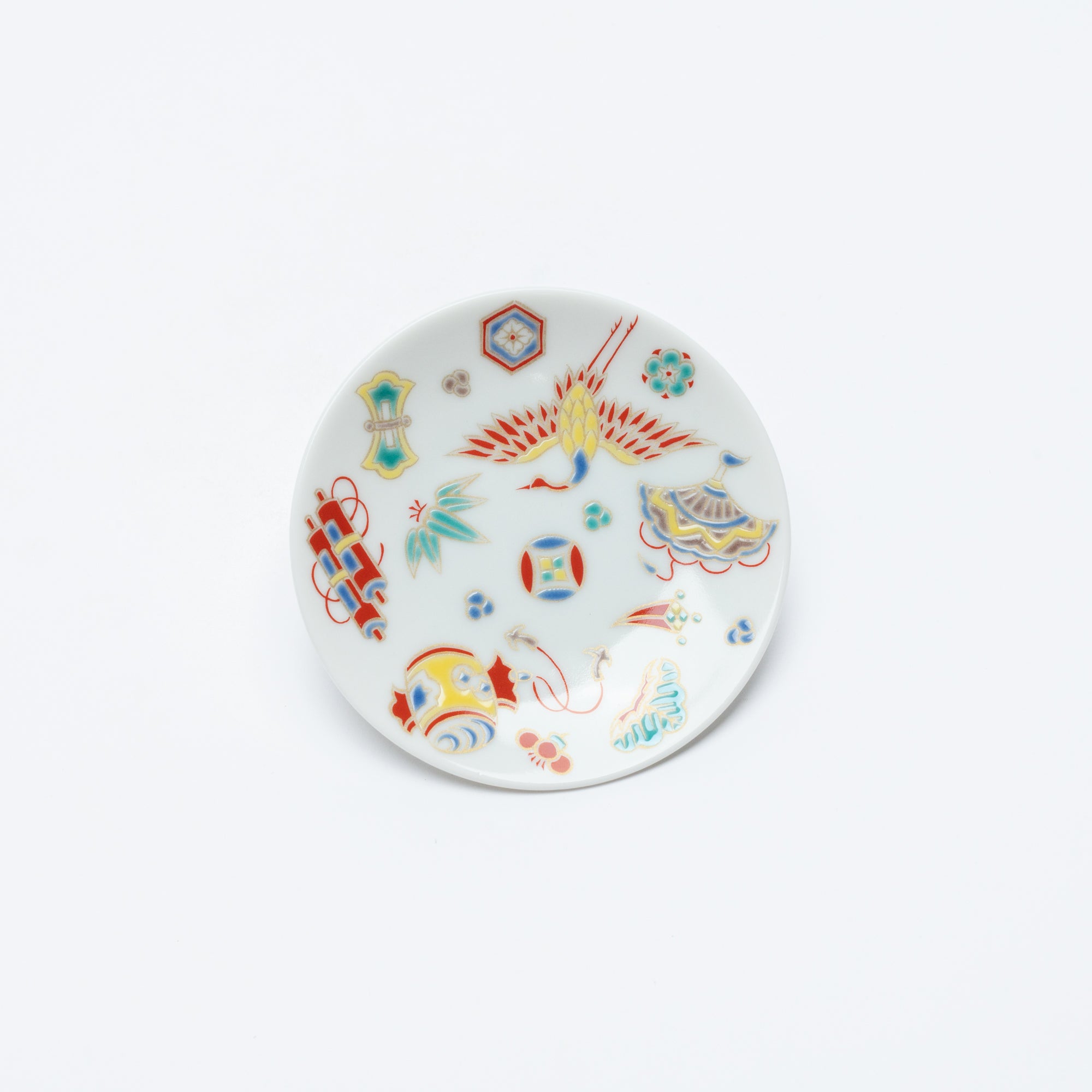 Auspicious Art Sauce Plate - JAPAN KUTANI SHOP