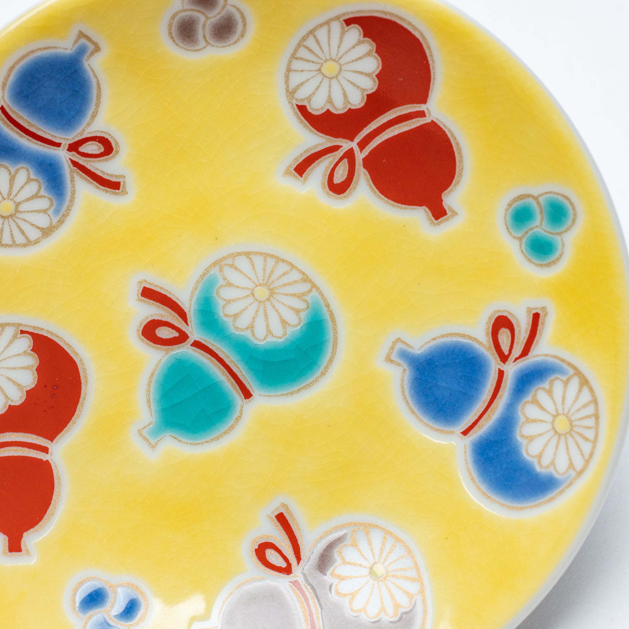 Auspicious Art Sauce Plate - JAPAN KUTANI SHOP