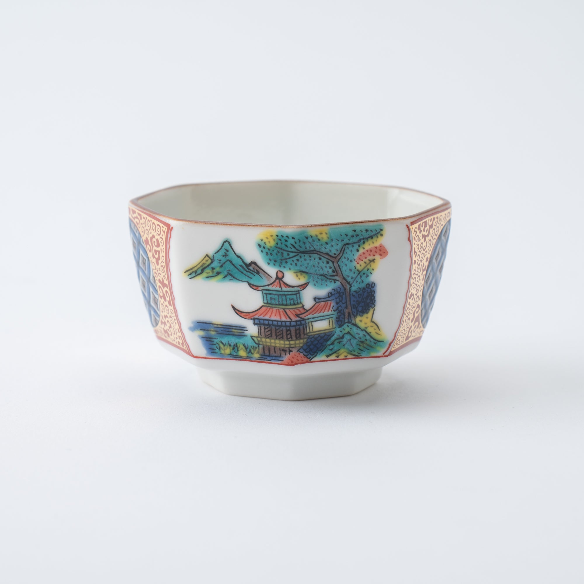 Jidai Kutani Ochoko Sake Cup Set