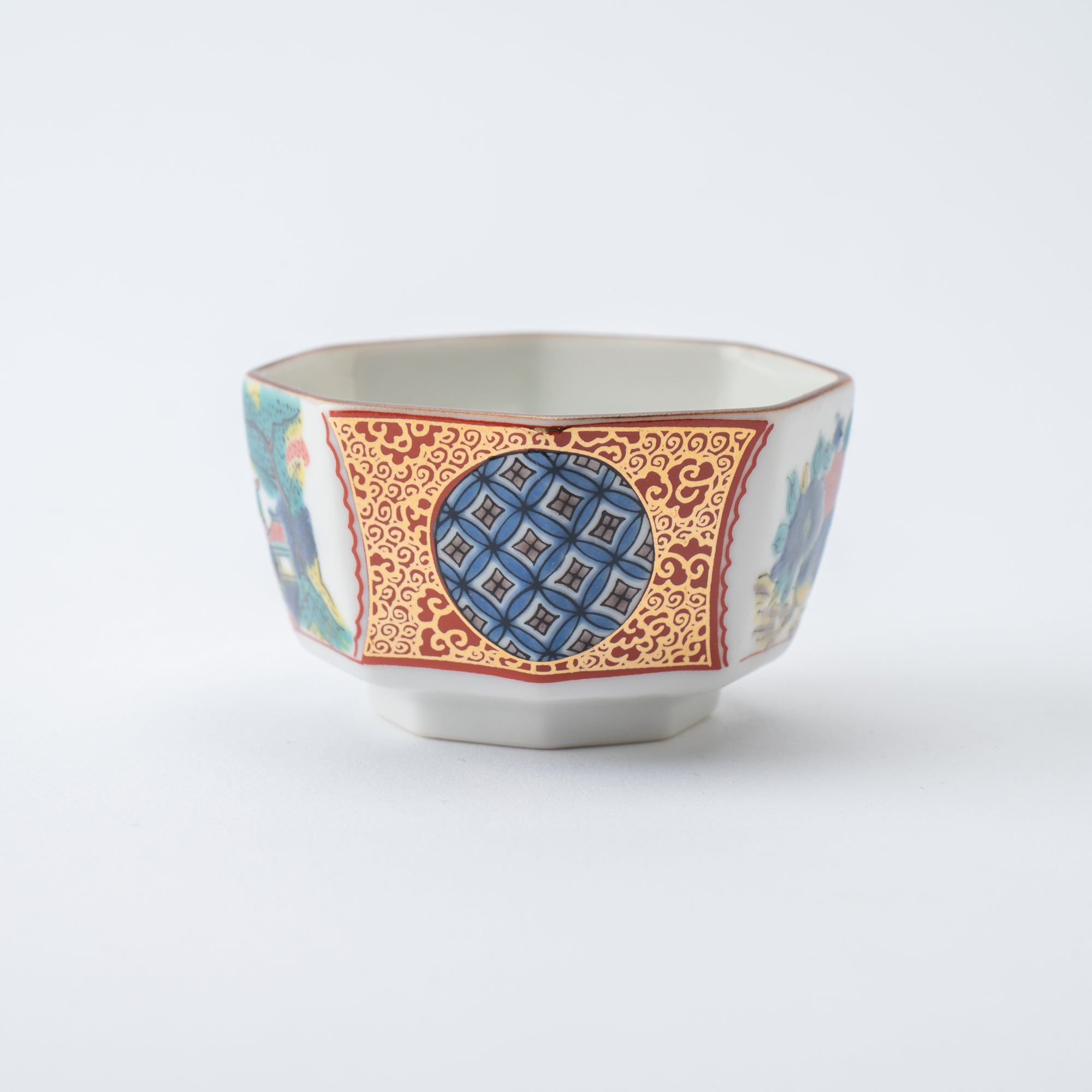 Jidai Kutani Ochoko Sake Cup Set