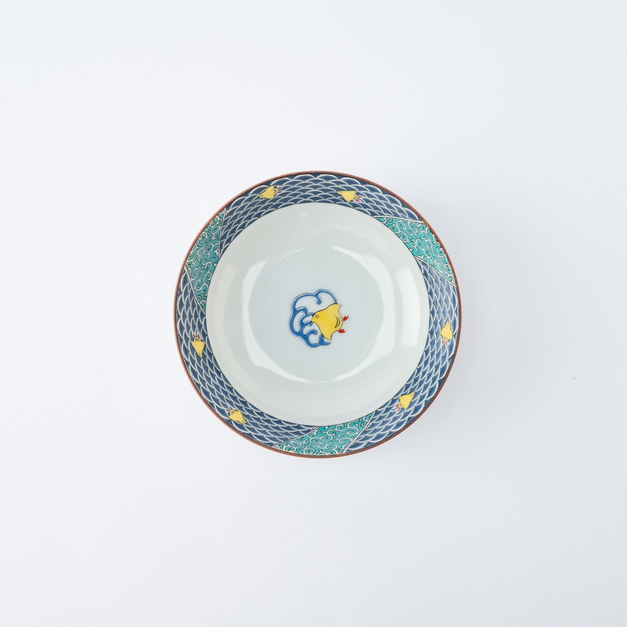 Colorful Rim Kobachi Small Bowl