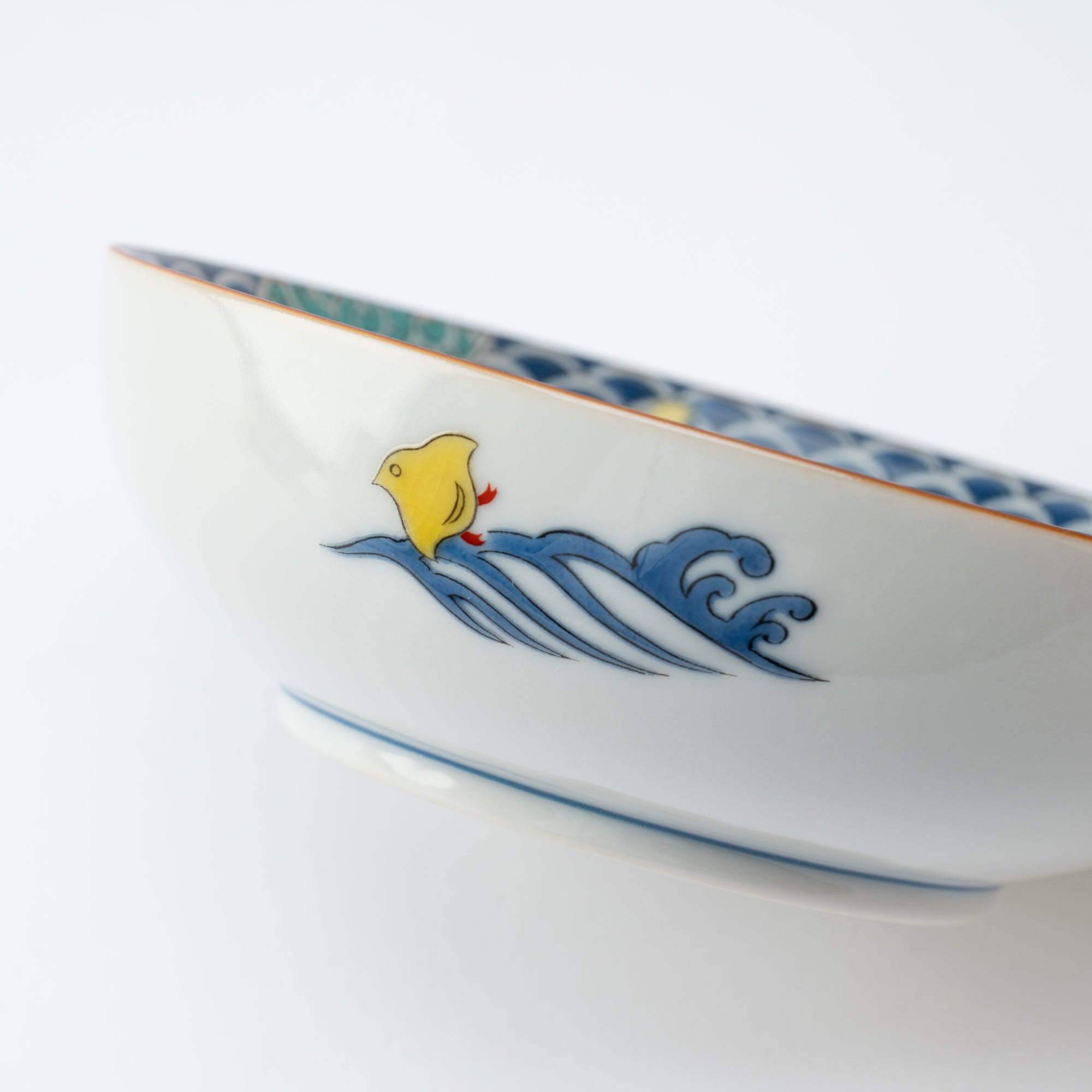Colorful Rim Kobachi Small Bowl