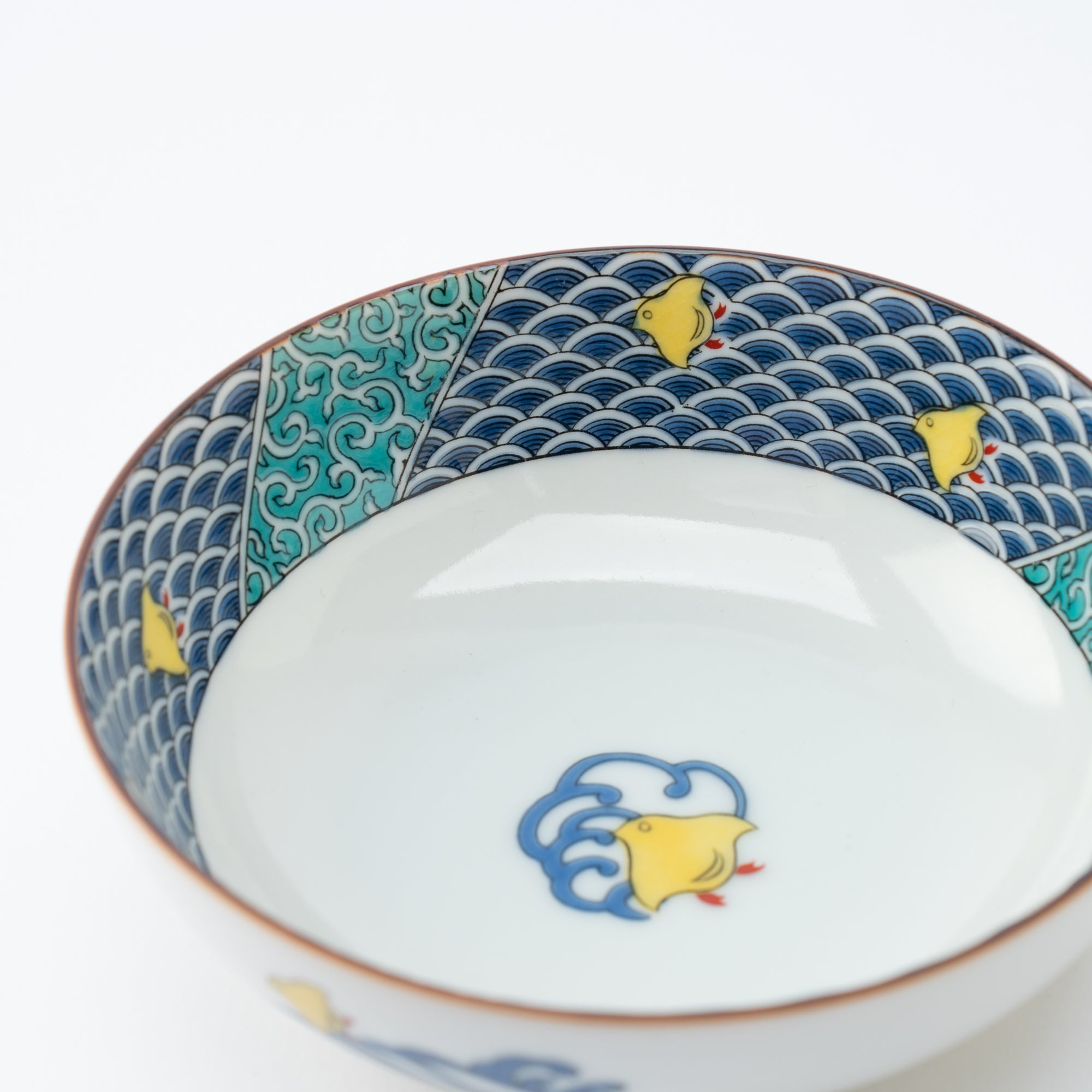 Colorful Rim Kobachi Small Bowl