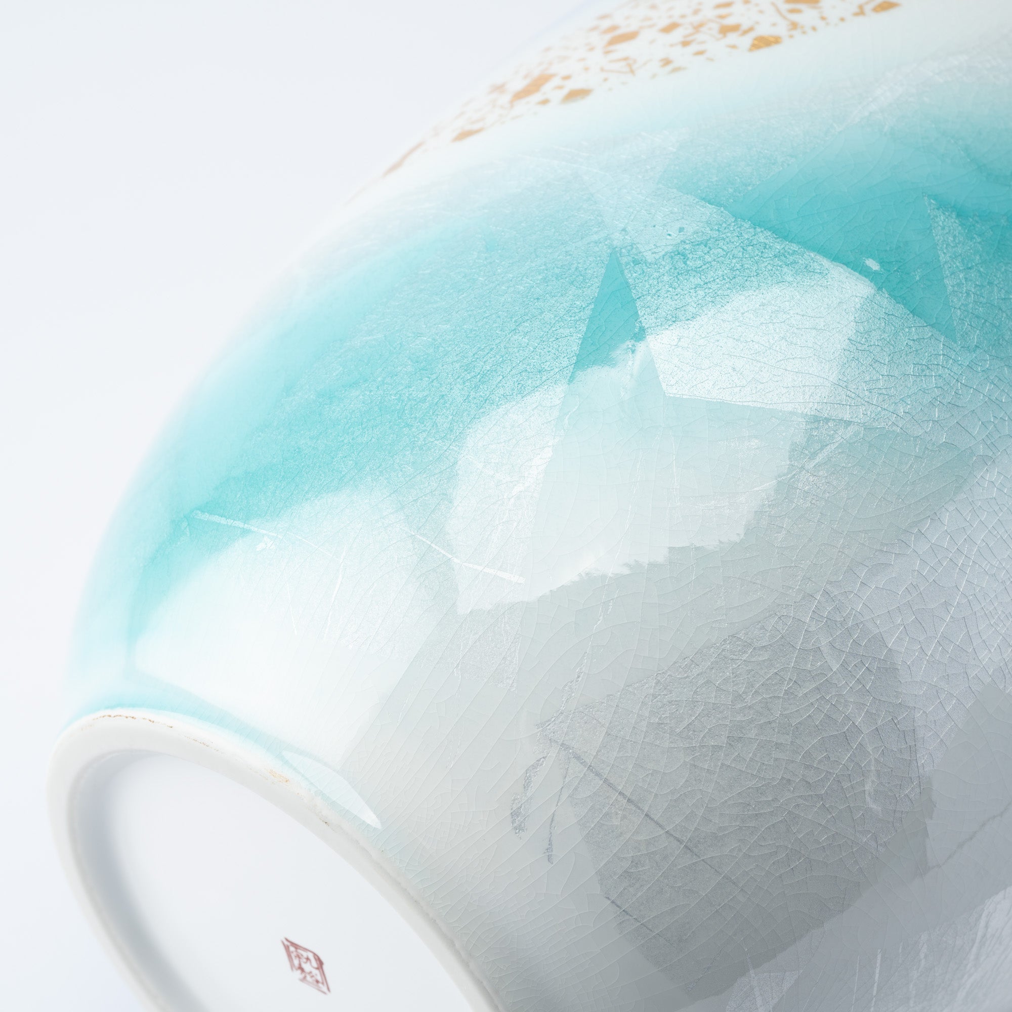 Ginsai Gold Accent Japanese Flower Vase