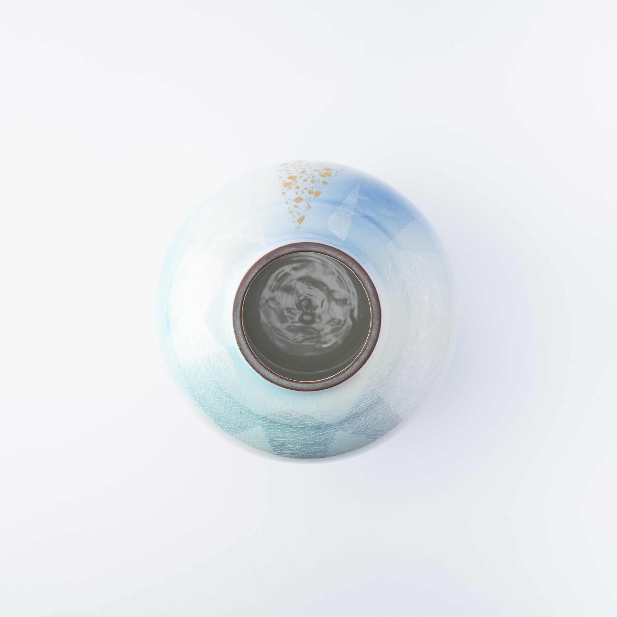 Ginsai Gold Accent Japanese Flower Vase