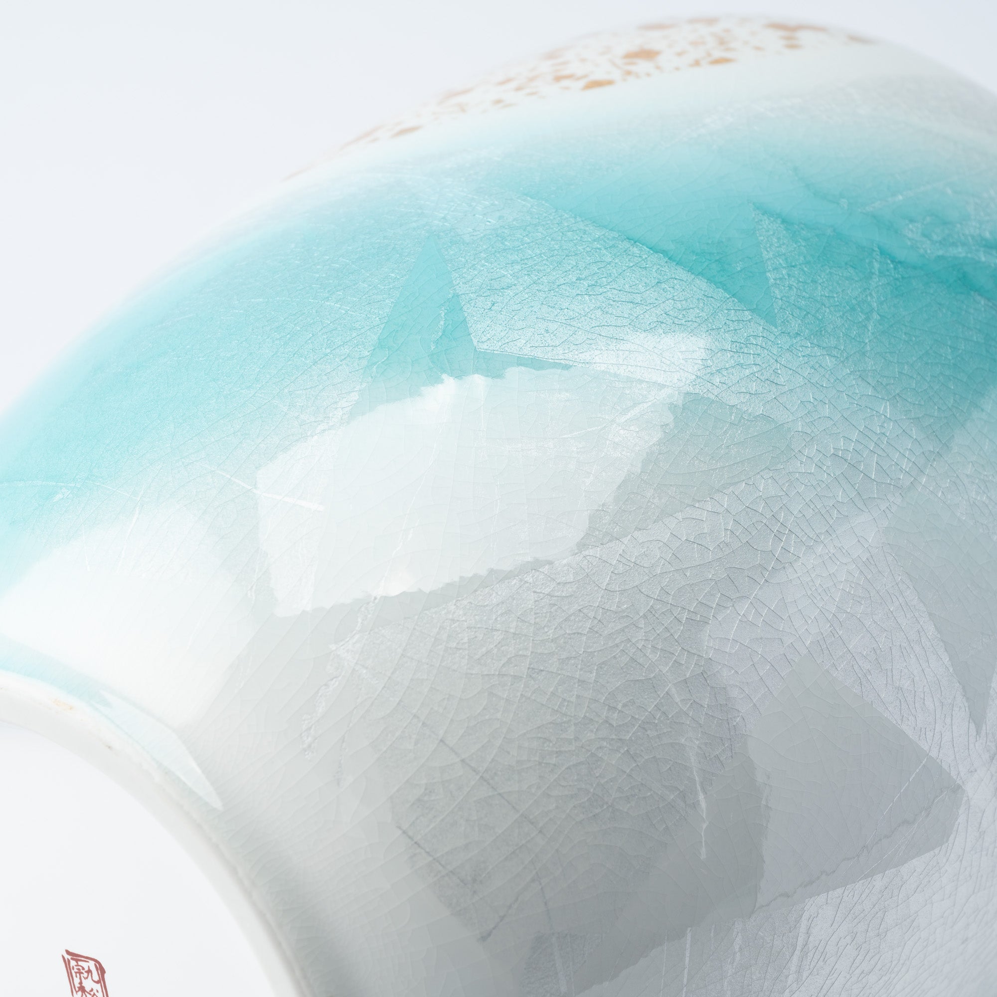 Ginsai Gold Accent Japanese Flower Vase