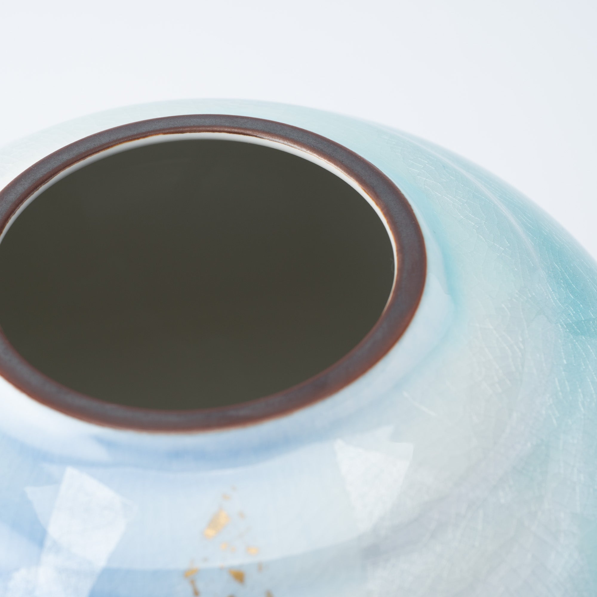 Ginsai Gold Accent Japanese Flower Vase