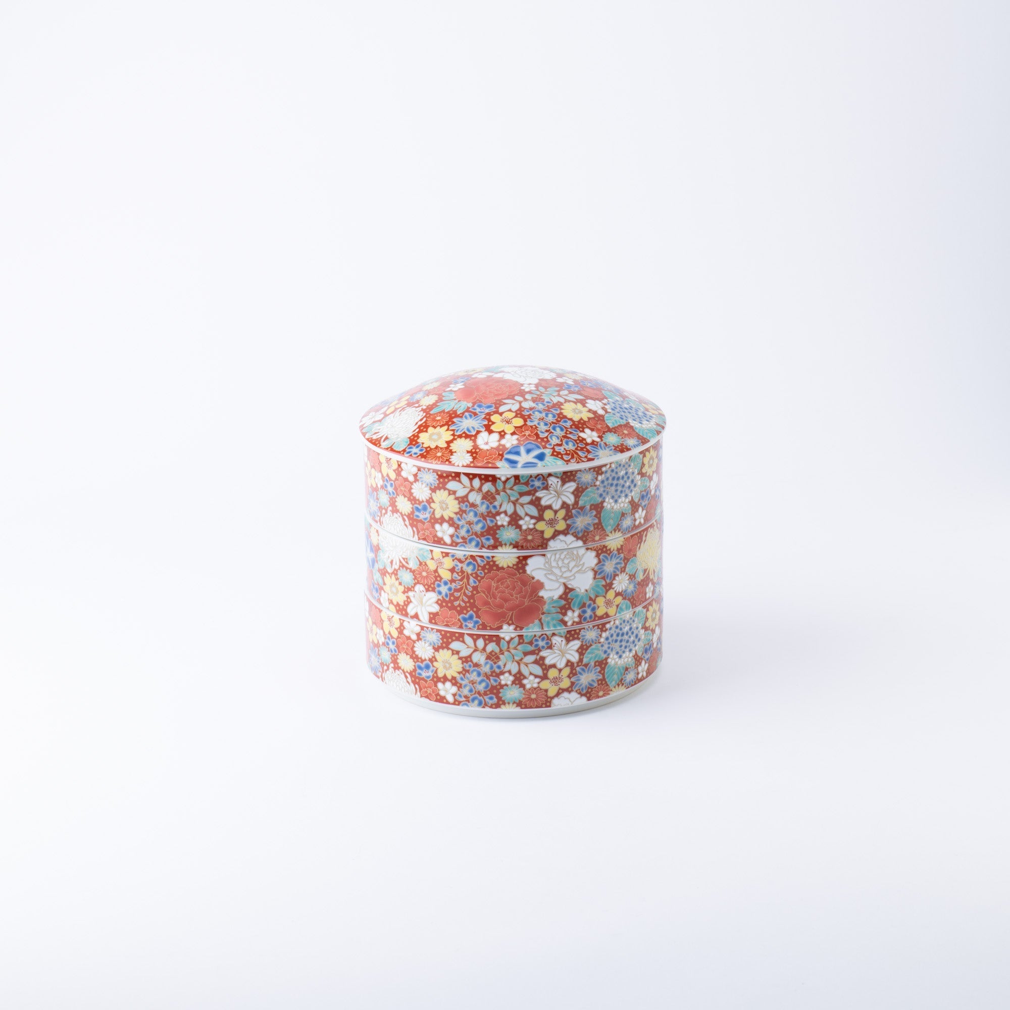 Kutani Classic Three Tiers Jubako Bento Box