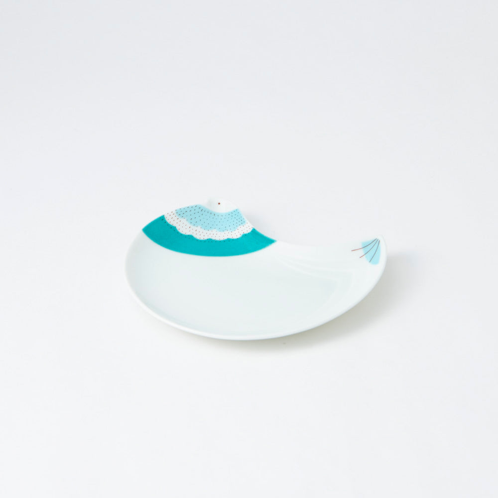 Harekutani Bird Round Plate - JAPAN KUTANI SHOP
