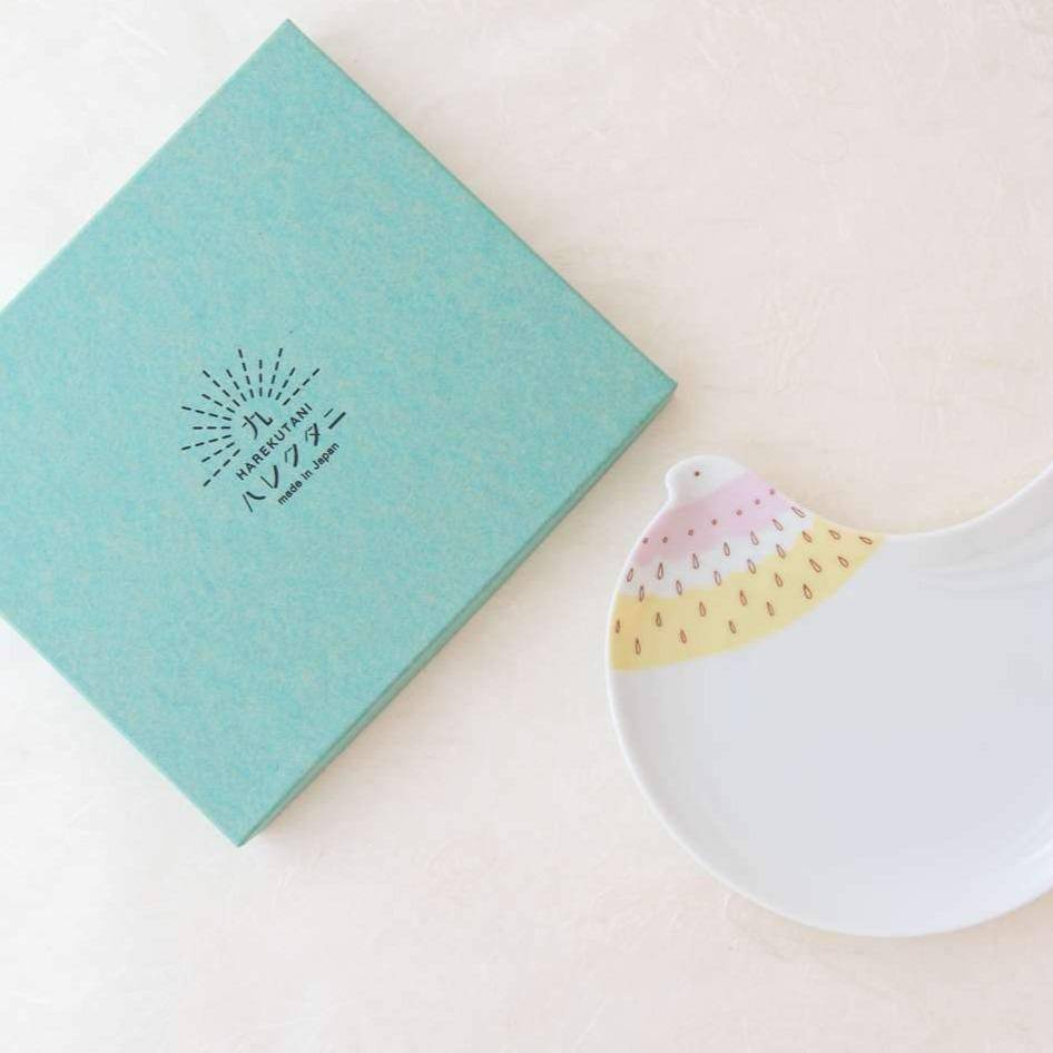 Harekutani Bird Round Plate - MUSUBI KILN - Handmade Japanese Tableware and Japanese Dinnerware