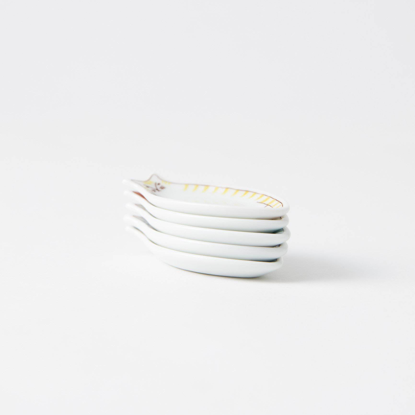 Harekutani Cat Chopstick Rest Set - MUSUBI KILN - Handmade Japanese Tableware and Japanese Dinnerware