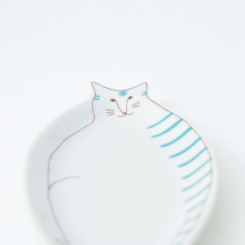 Harekutani Cat Plate - MUSUBI KILN - Handmade Japanese Tableware and Japanese Dinnerware