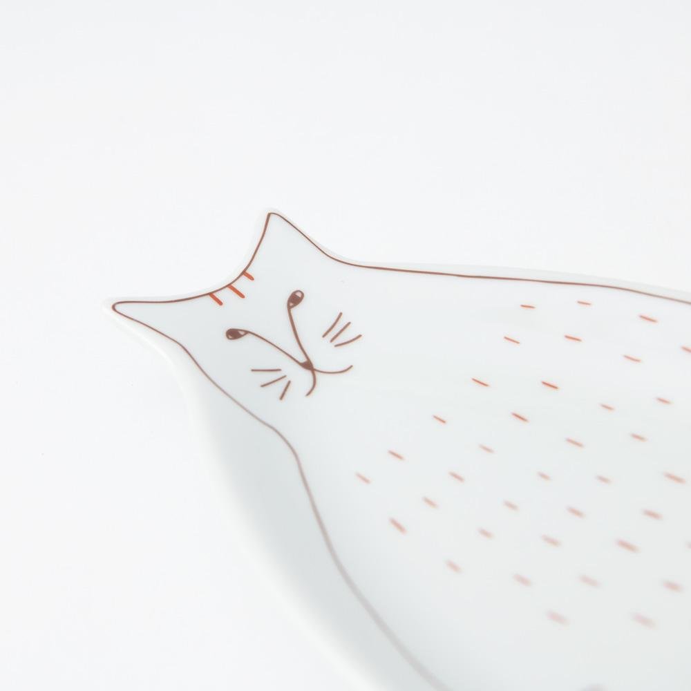 Harekutani Cat Plate - MUSUBI KILN - Handmade Japanese Tableware and Japanese Dinnerware