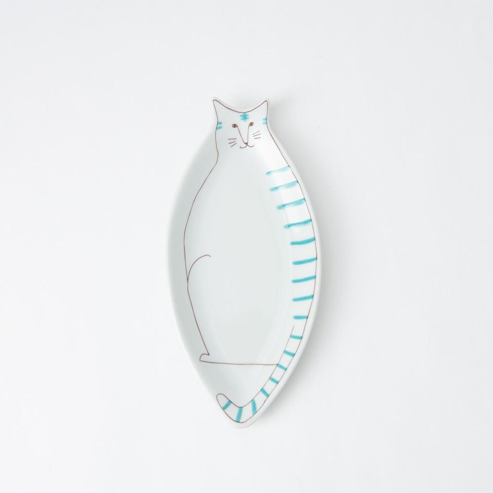 Harekutani Cat Plate - MUSUBI KILN - Handmade Japanese Tableware and Japanese Dinnerware
