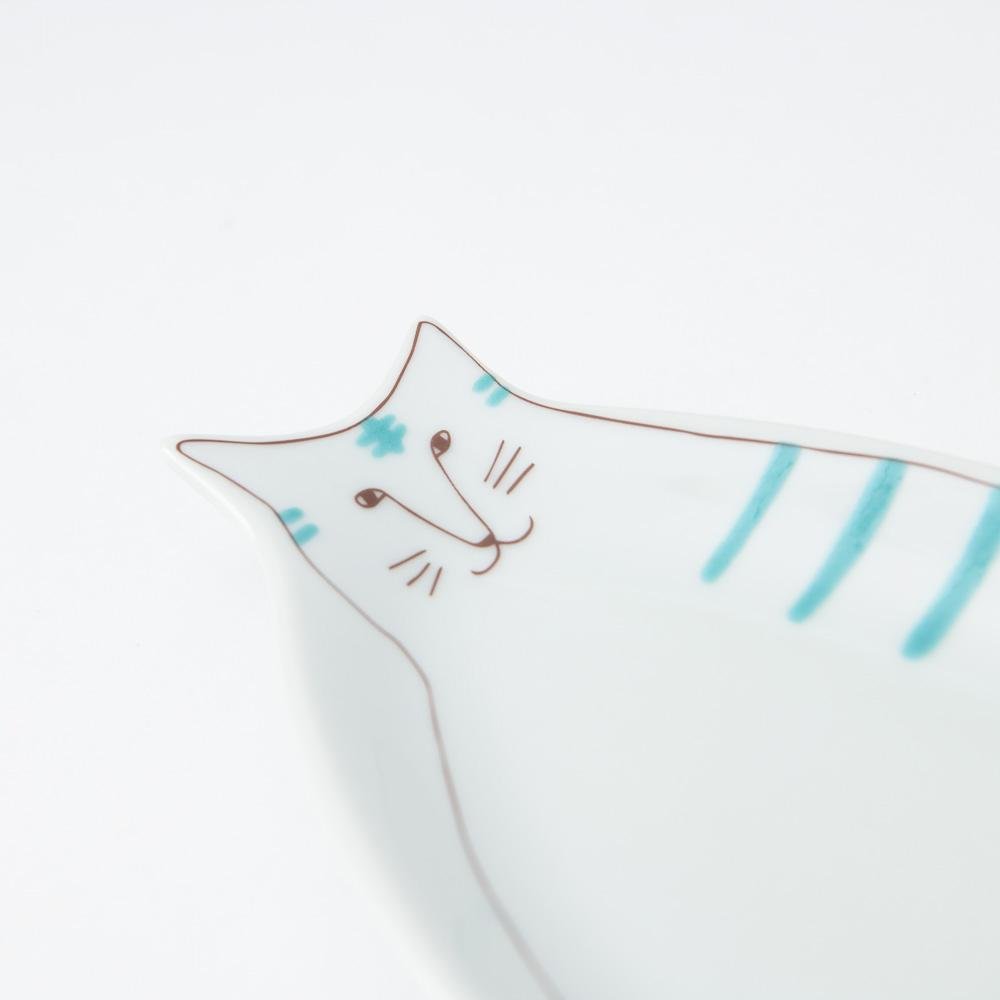 Harekutani Cat Plate - MUSUBI KILN - Handmade Japanese Tableware and Japanese Dinnerware