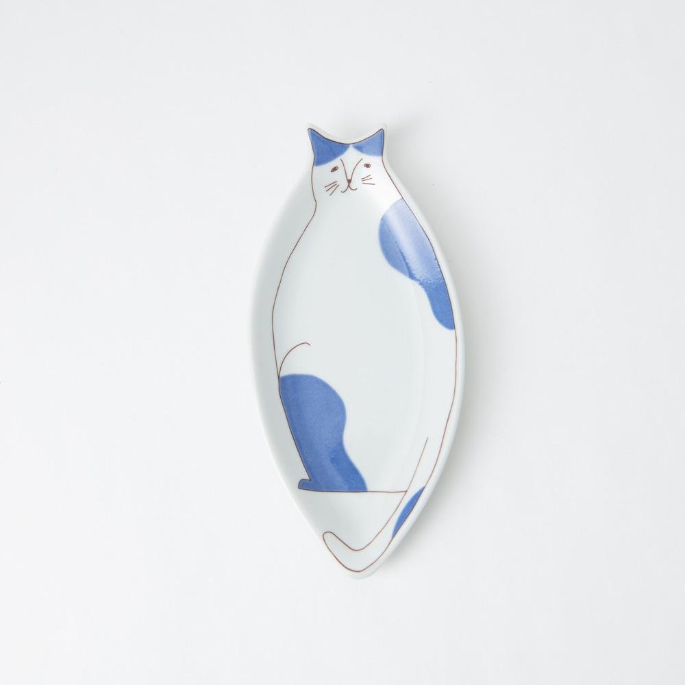 Harekutani Cat Plate - MUSUBI KILN - Handmade Japanese Tableware and Japanese Dinnerware