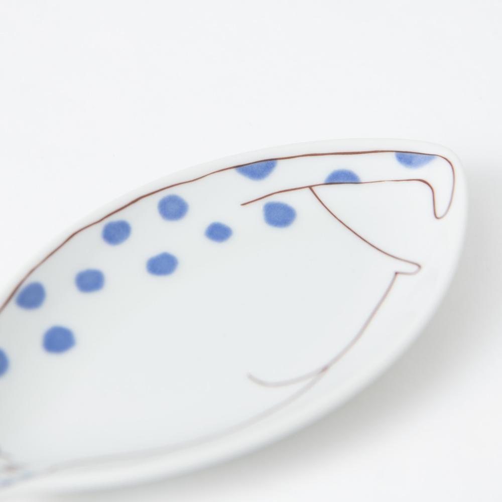 Harekutani Cat Sauce Plate - MUSUBI KILN - Handmade Japanese Tableware and Japanese Dinnerware