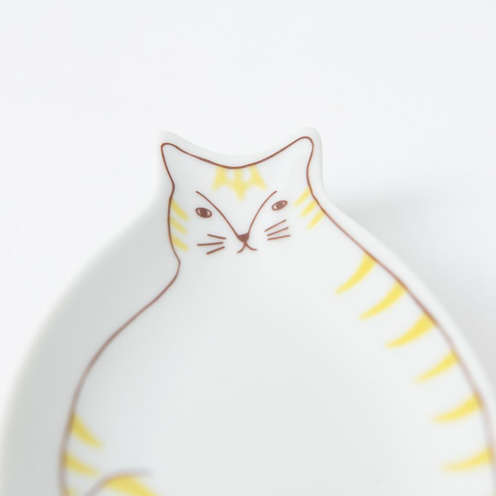 Harekutani Cat Sauce Plate - MUSUBI KILN - Handmade Japanese Tableware and Japanese Dinnerware