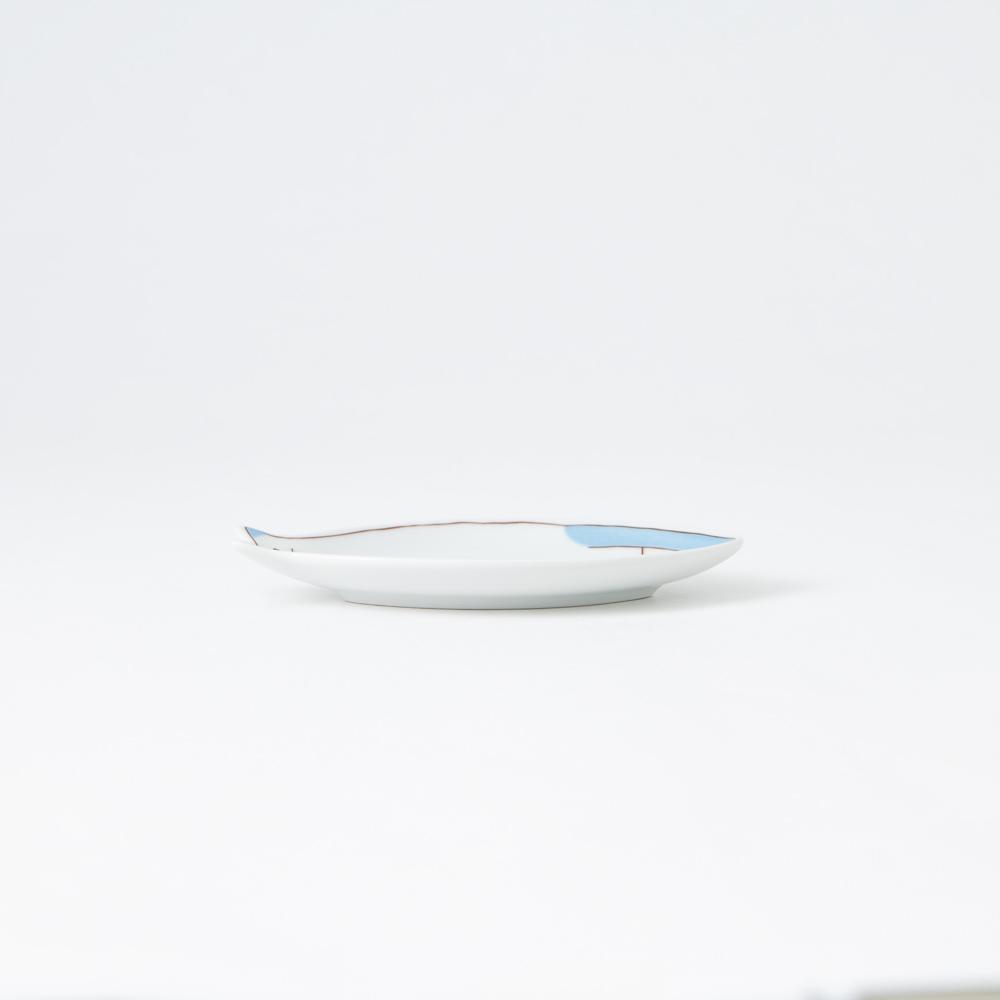 Harekutani Cat Sauce Plate - MUSUBI KILN - Handmade Japanese Tableware and Japanese Dinnerware