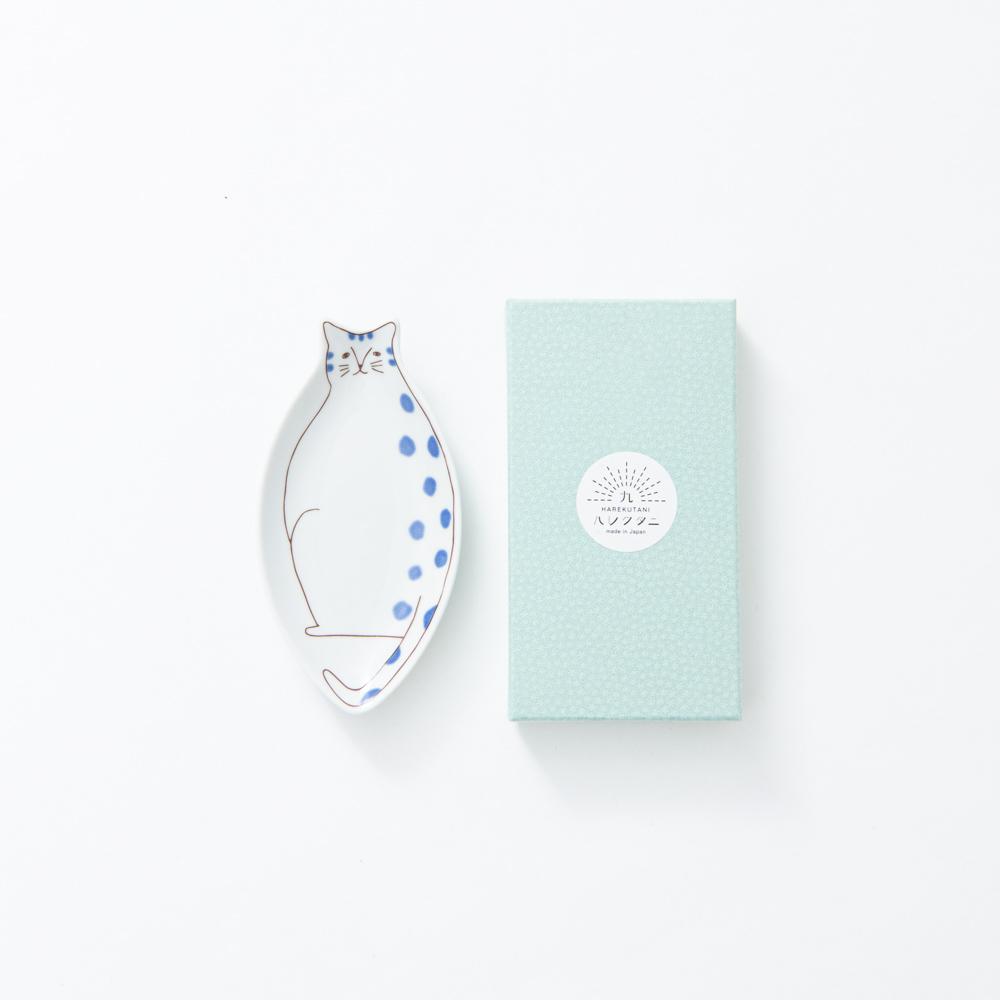 Harekutani Cat Sauce Plate - MUSUBI KILN - Handmade Japanese Tableware and Japanese Dinnerware