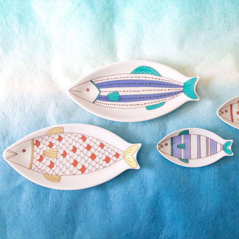 Harekutani Fish Plate - MUSUBI KILN - Handmade Japanese Tableware and Japanese Dinnerware